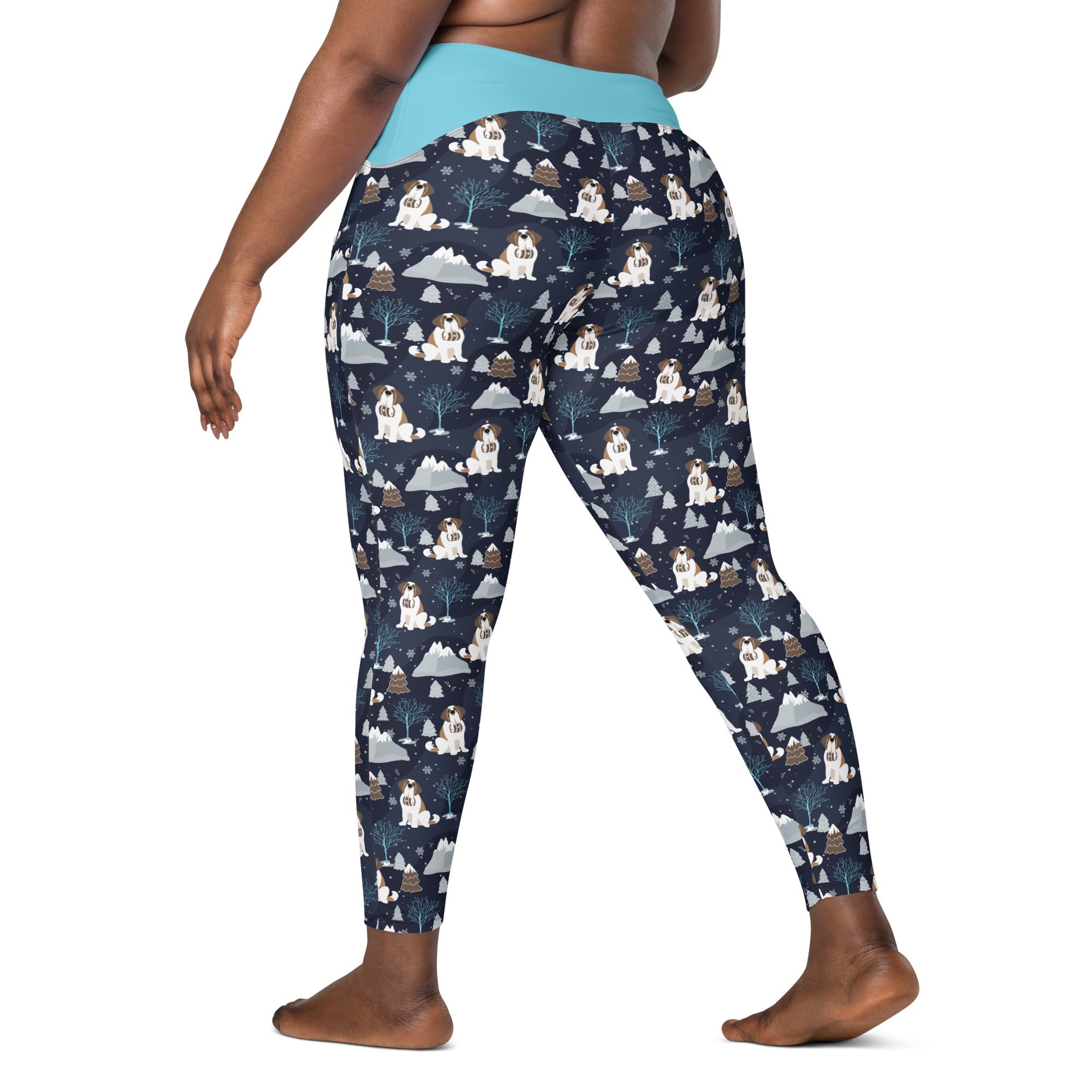 Alpine Chill Crossover Leggings with Pockets - Lucy + Norman