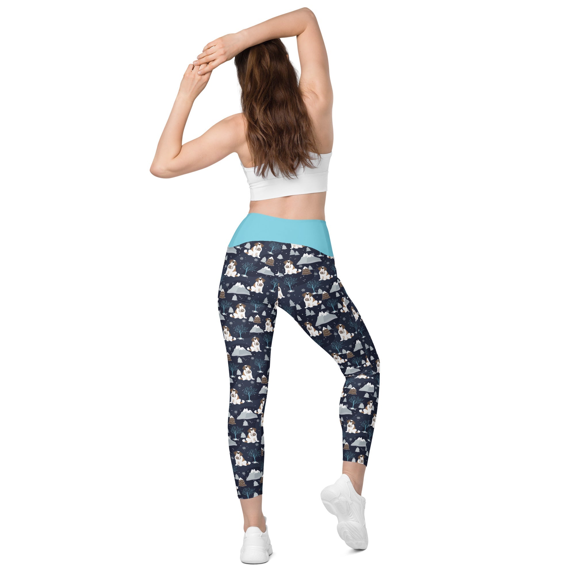 Alpine Chill Crossover Leggings with Pockets - Lucy + Norman