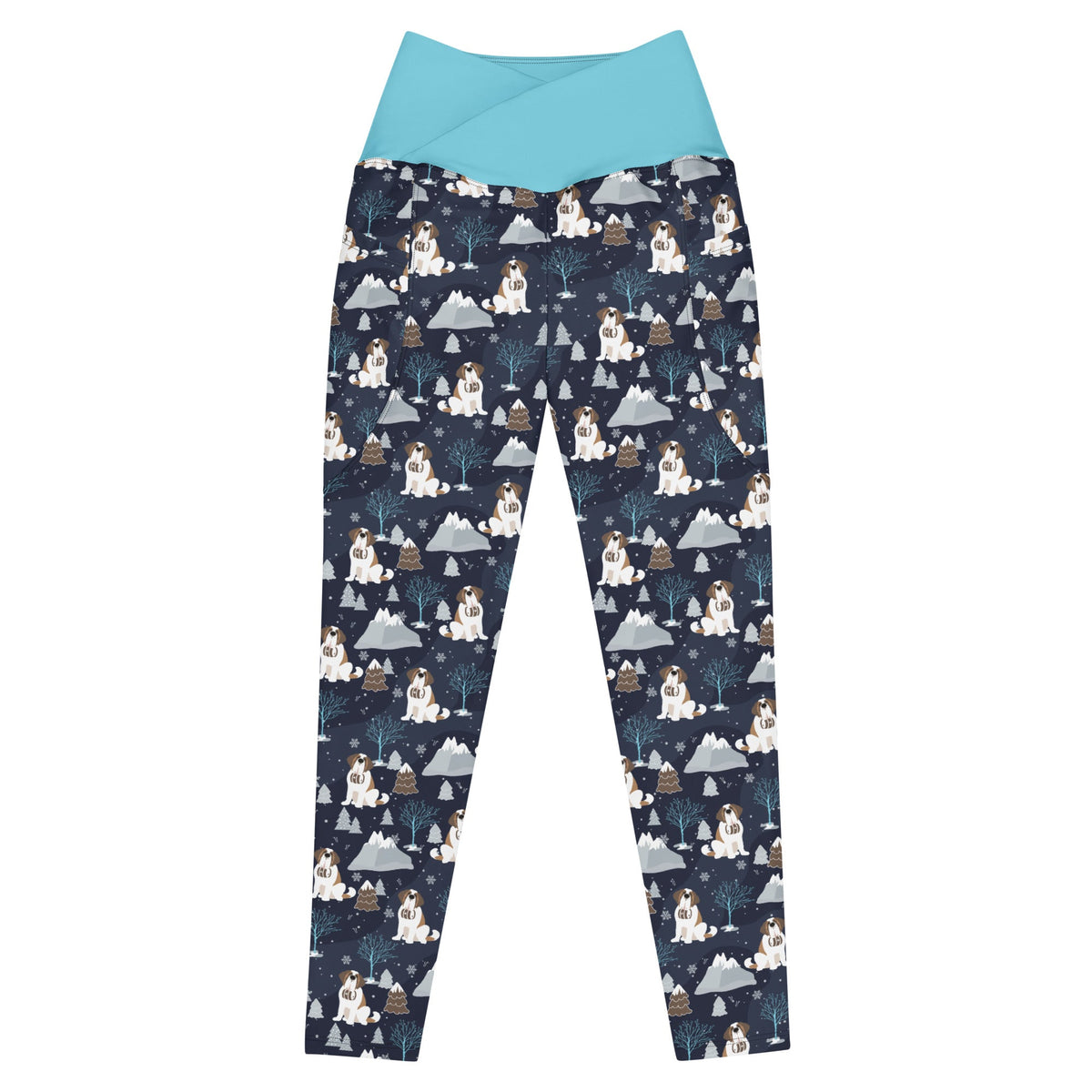 Alpine Chill Crossover Leggings with Pockets - Lucy + Norman