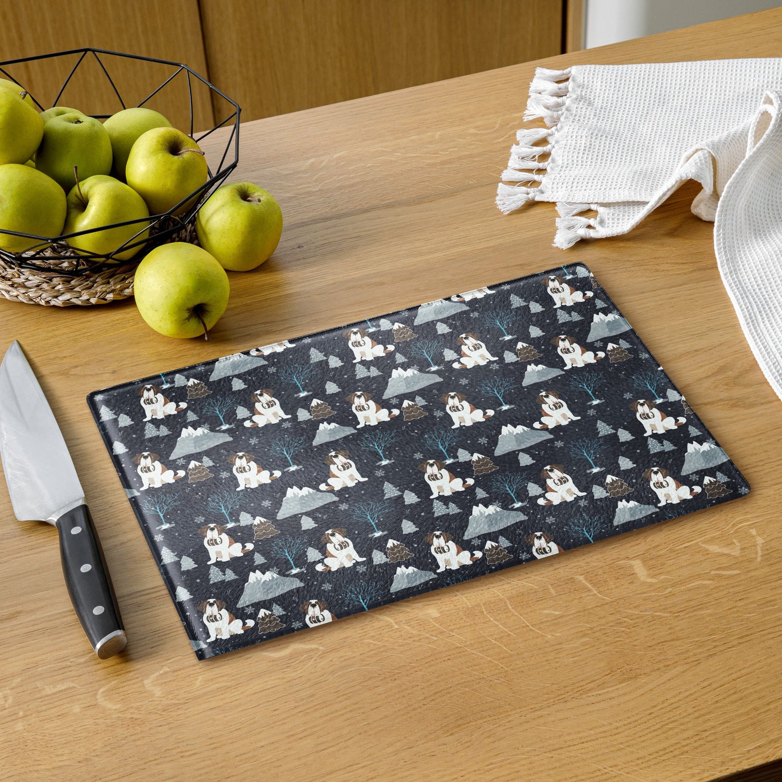 Alpine Chill Glass Cutting Board - Lucy + Norman