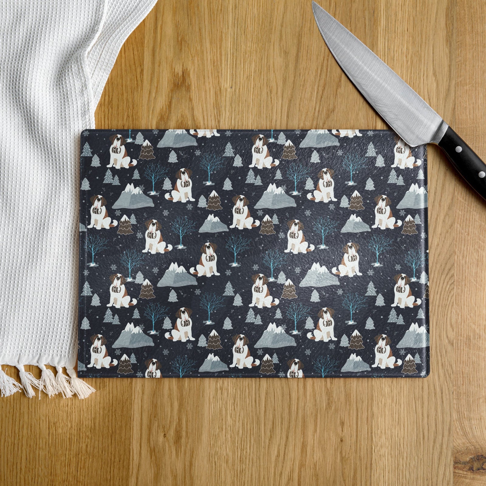 Alpine Chill Glass Cutting Board - Lucy + Norman