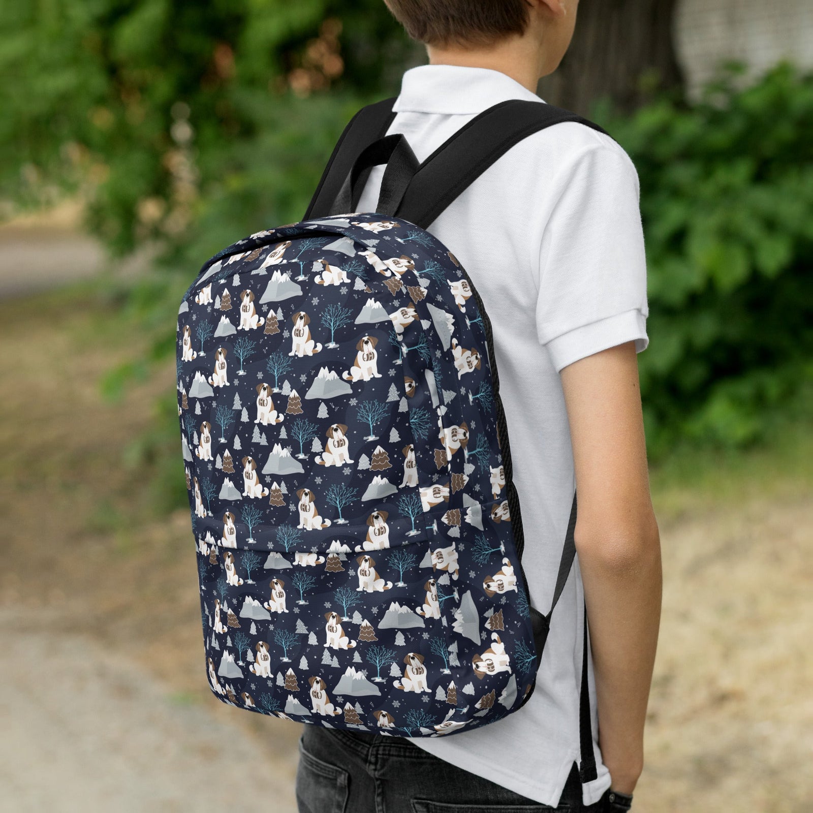 Alpine Chill Saint Bernard Backpack - Lucy + Norman