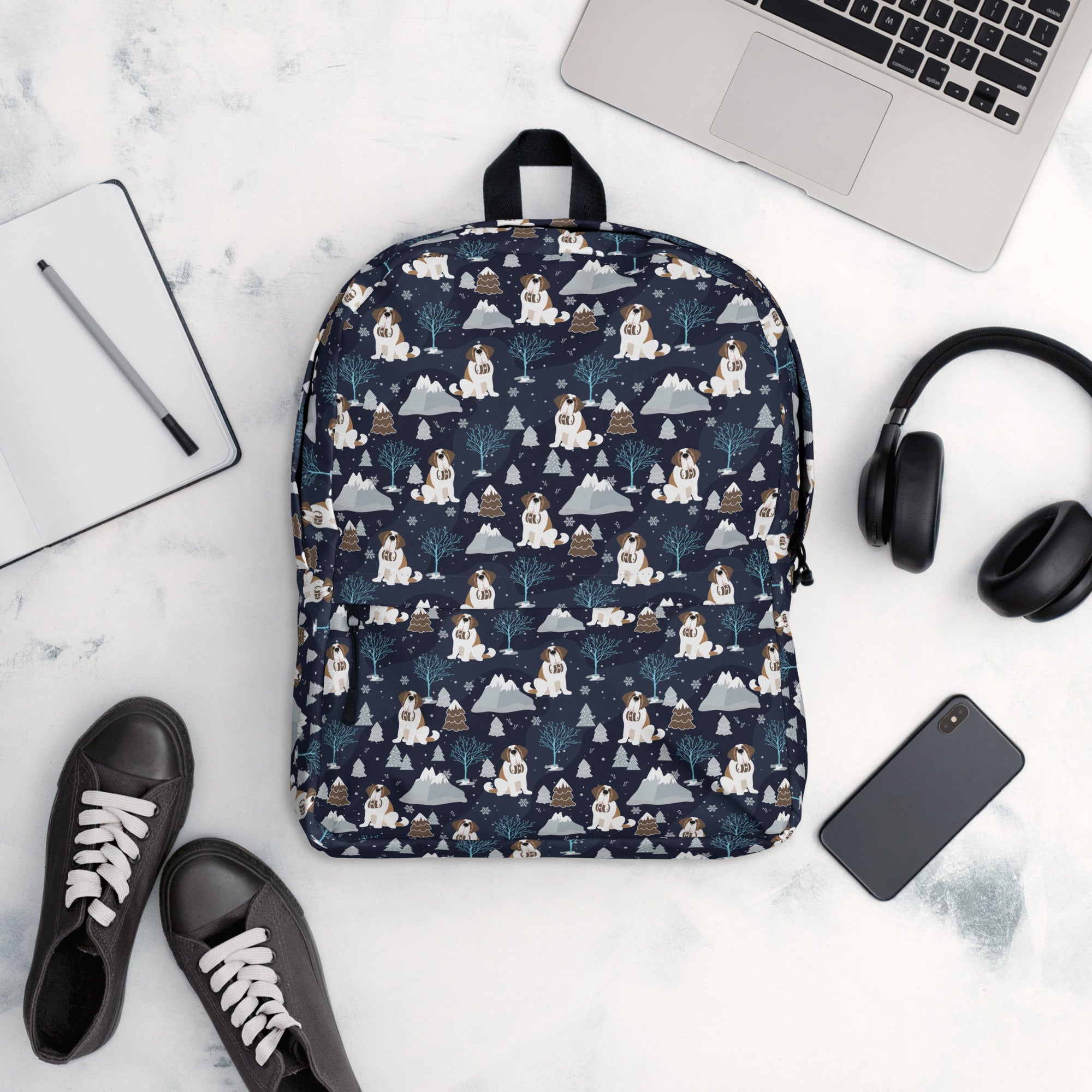 Alpine Chill Saint Bernard Backpack - Lucy + Norman