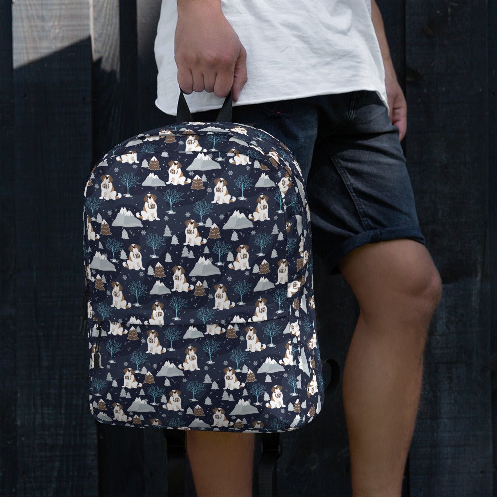 Alpine Chill Saint Bernard Backpack - Lucy + Norman