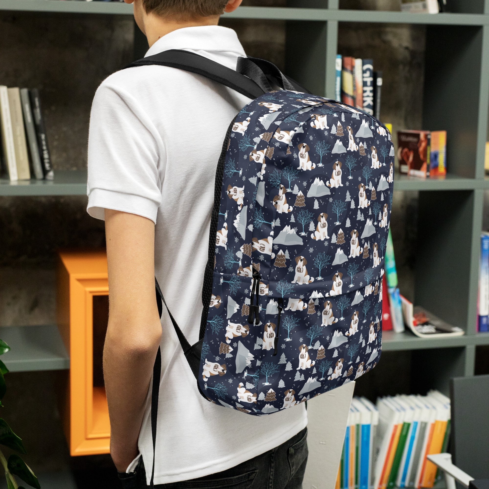 Alpine Chill Saint Bernard Backpack - Lucy + Norman