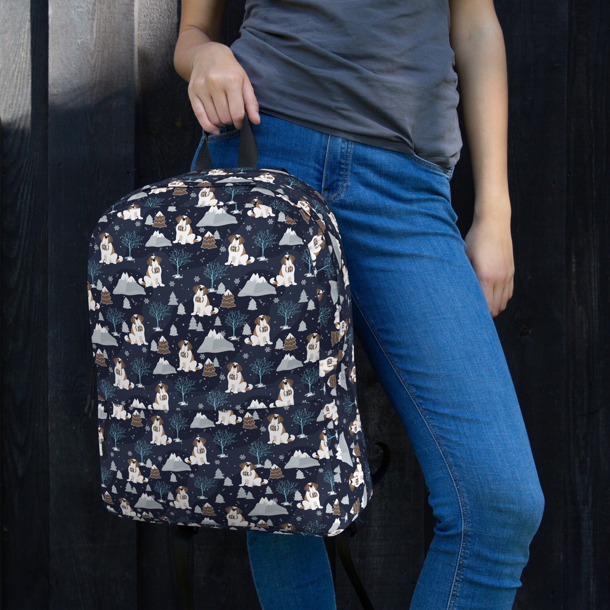 Alpine Chill Saint Bernard Backpack - Lucy + Norman