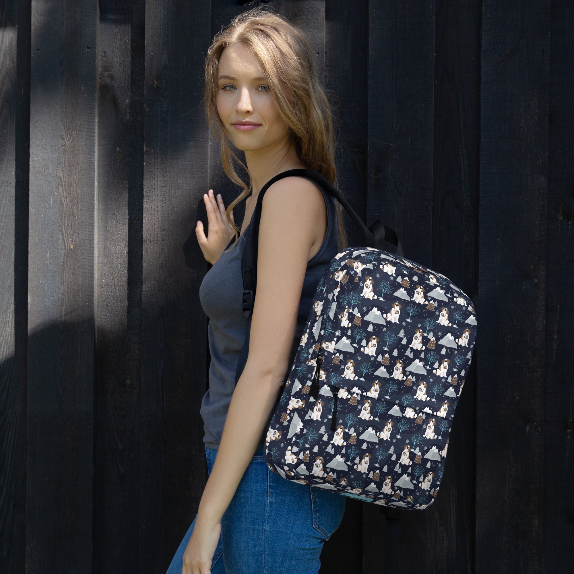 Alpine Chill Saint Bernard Backpack - Lucy + Norman