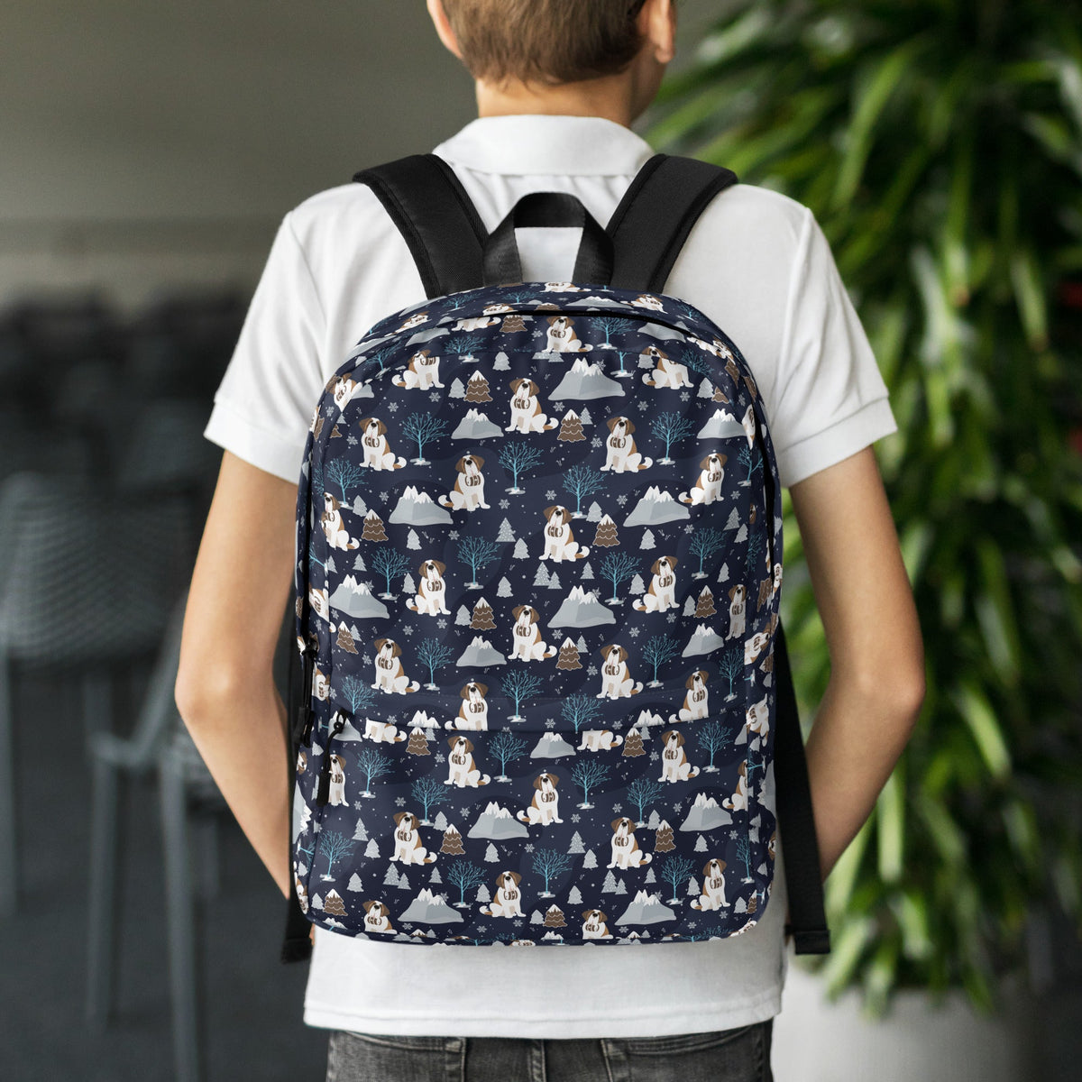 Alpine Chill Saint Bernard Backpack - Lucy + Norman