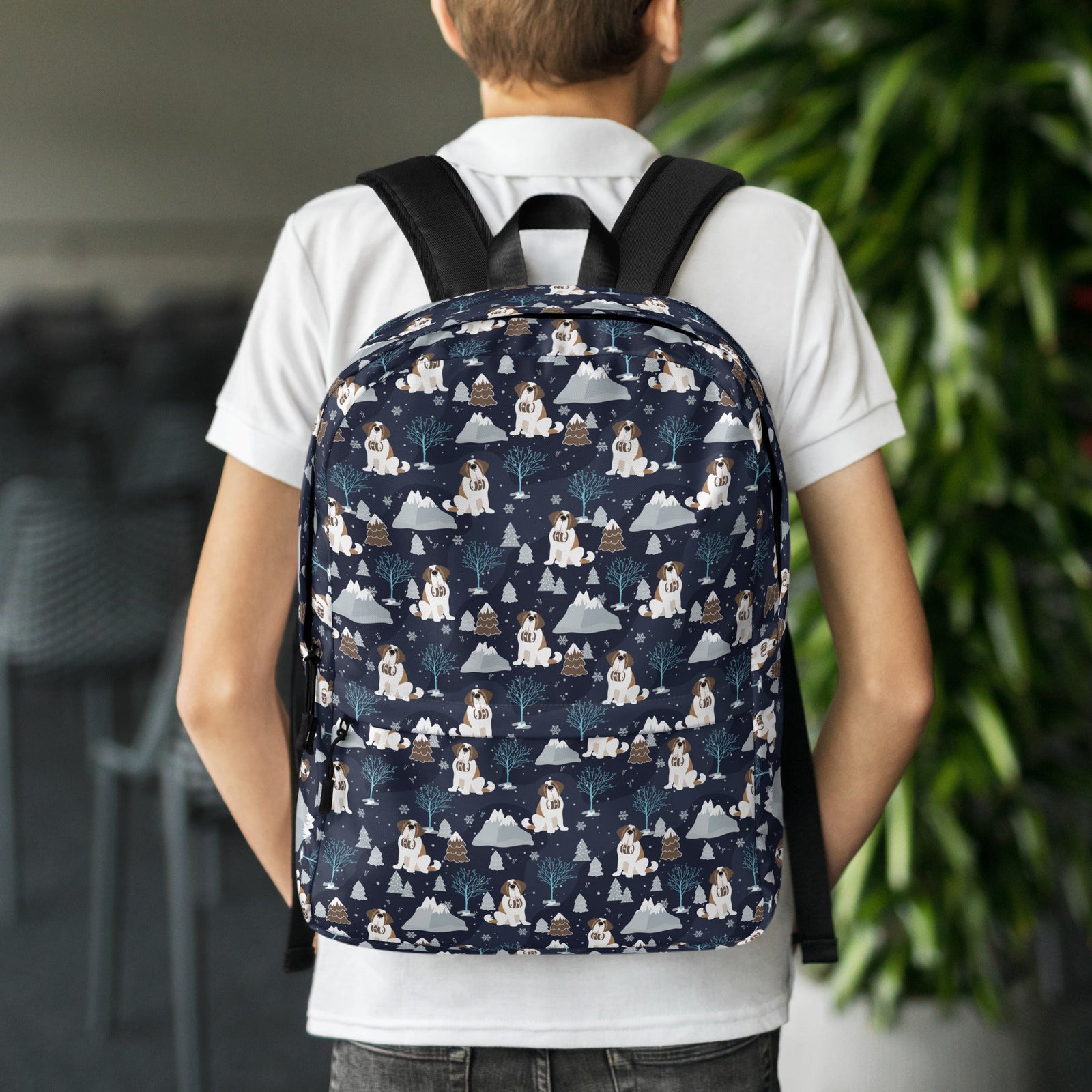 Alpine Chill Saint Bernard Backpack - Lucy + Norman
