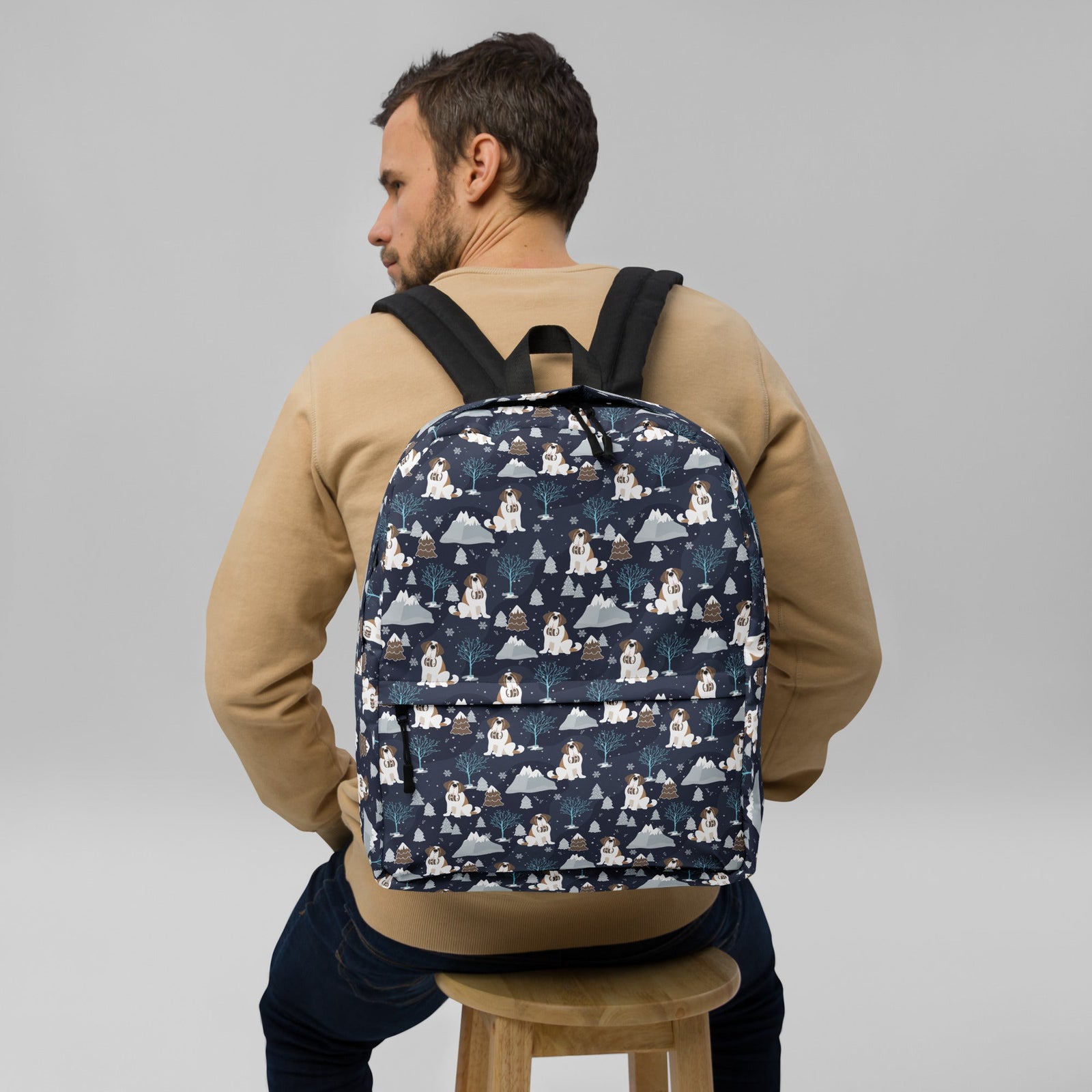 Alpine Chill Saint Bernard Backpack - Lucy + Norman