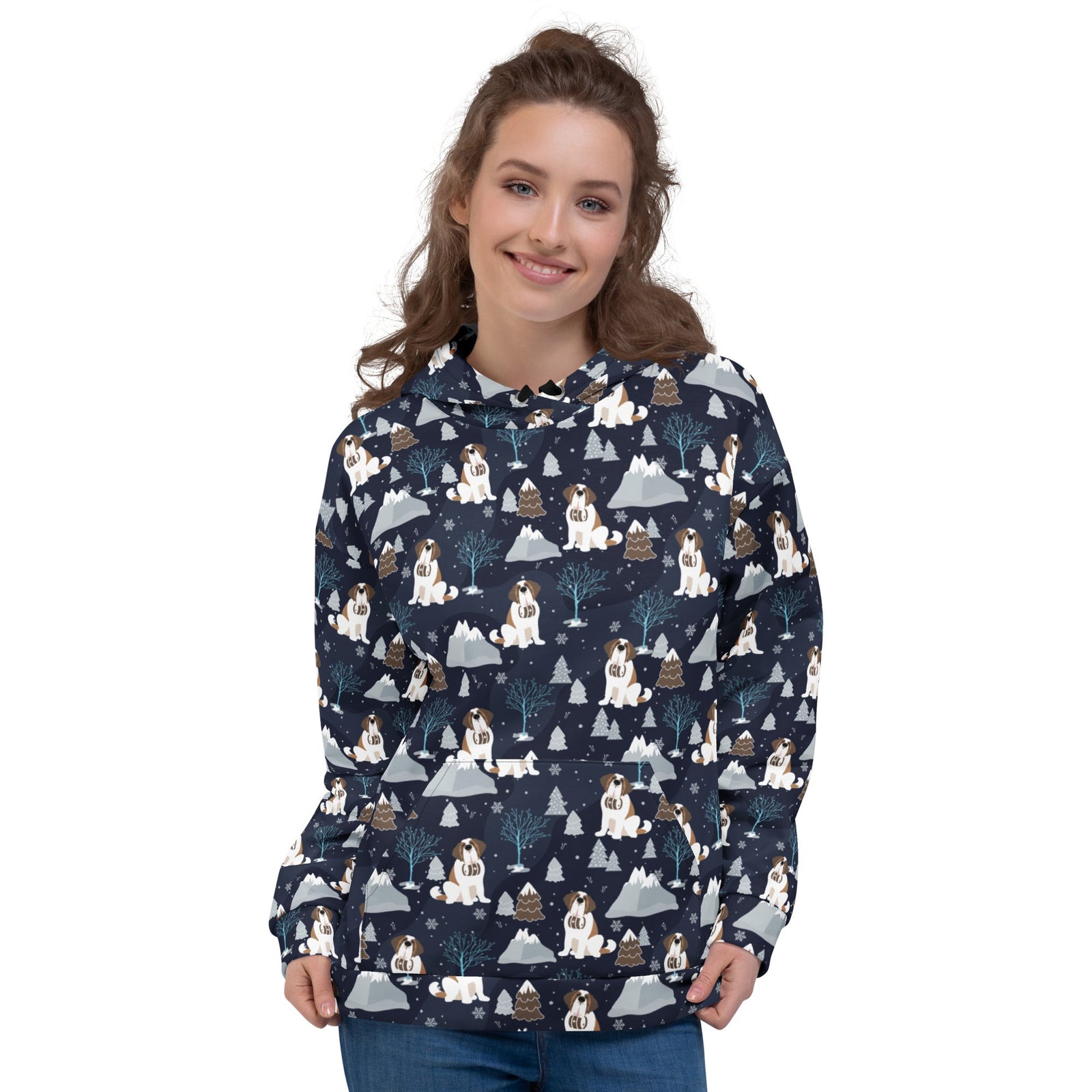 Alpine Chill Saint Bernard Hoodie - Lucy + Norman
