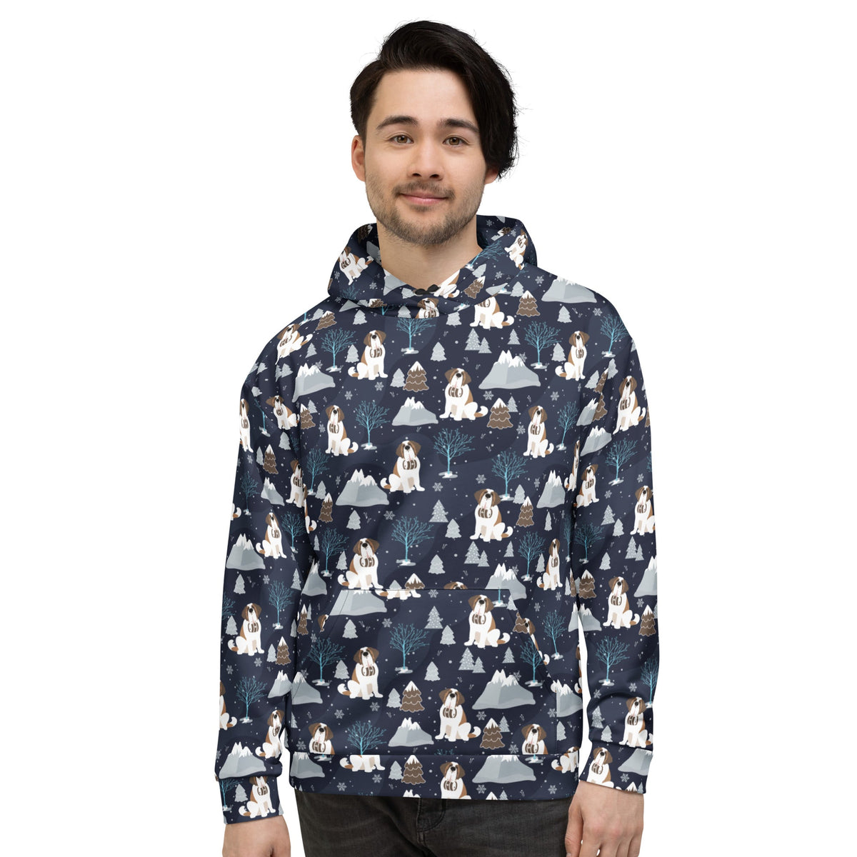 Alpine Chill Saint Bernard Hoodie - Lucy + Norman