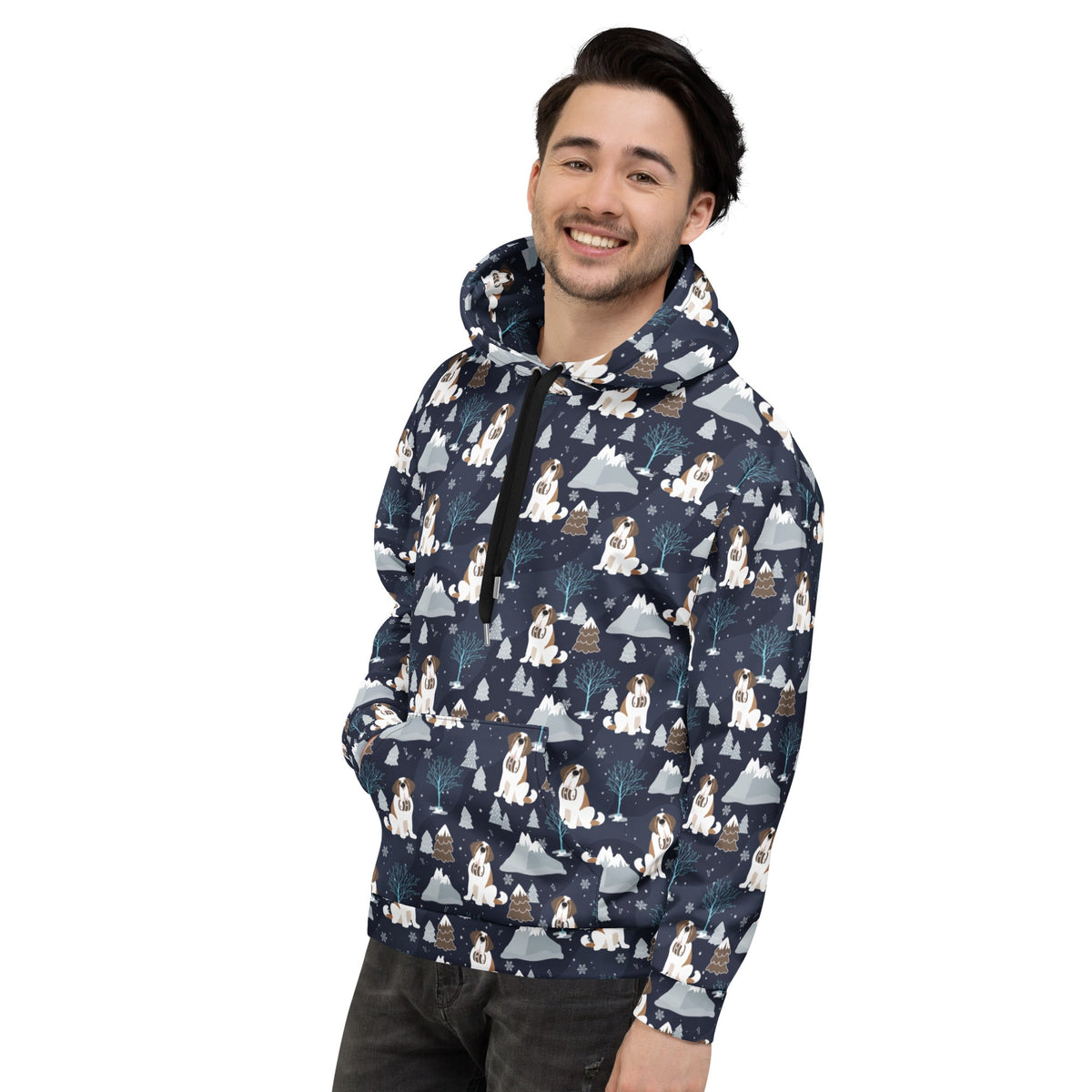 Alpine Chill Saint Bernard Hoodie - Lucy + Norman