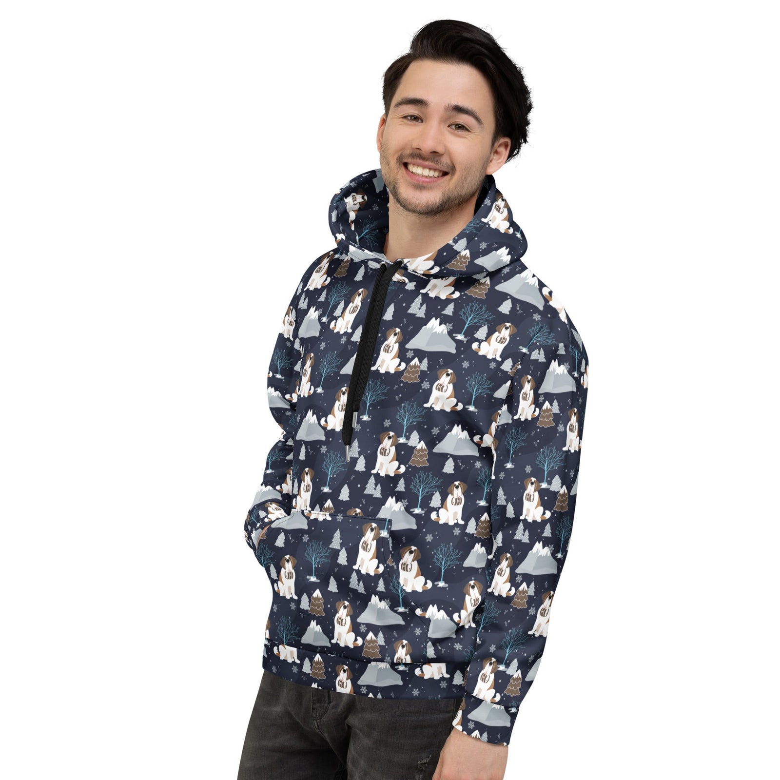 Alpine Chill Saint Bernard Hoodie - Lucy + Norman