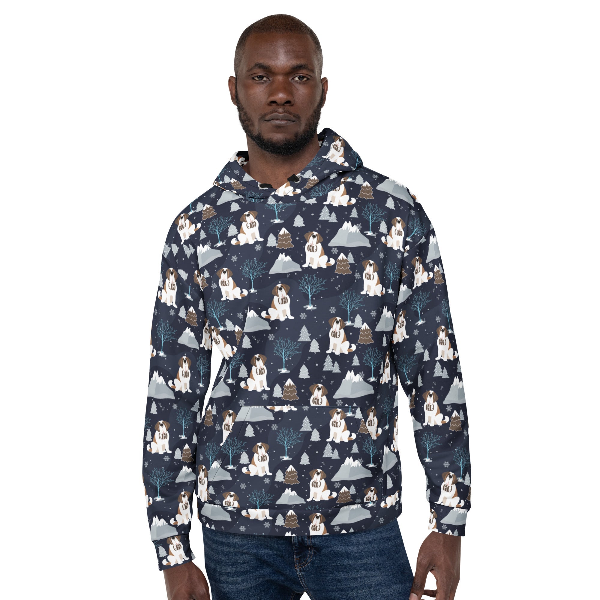Alpine Chill Saint Bernard Hoodie - Lucy + Norman