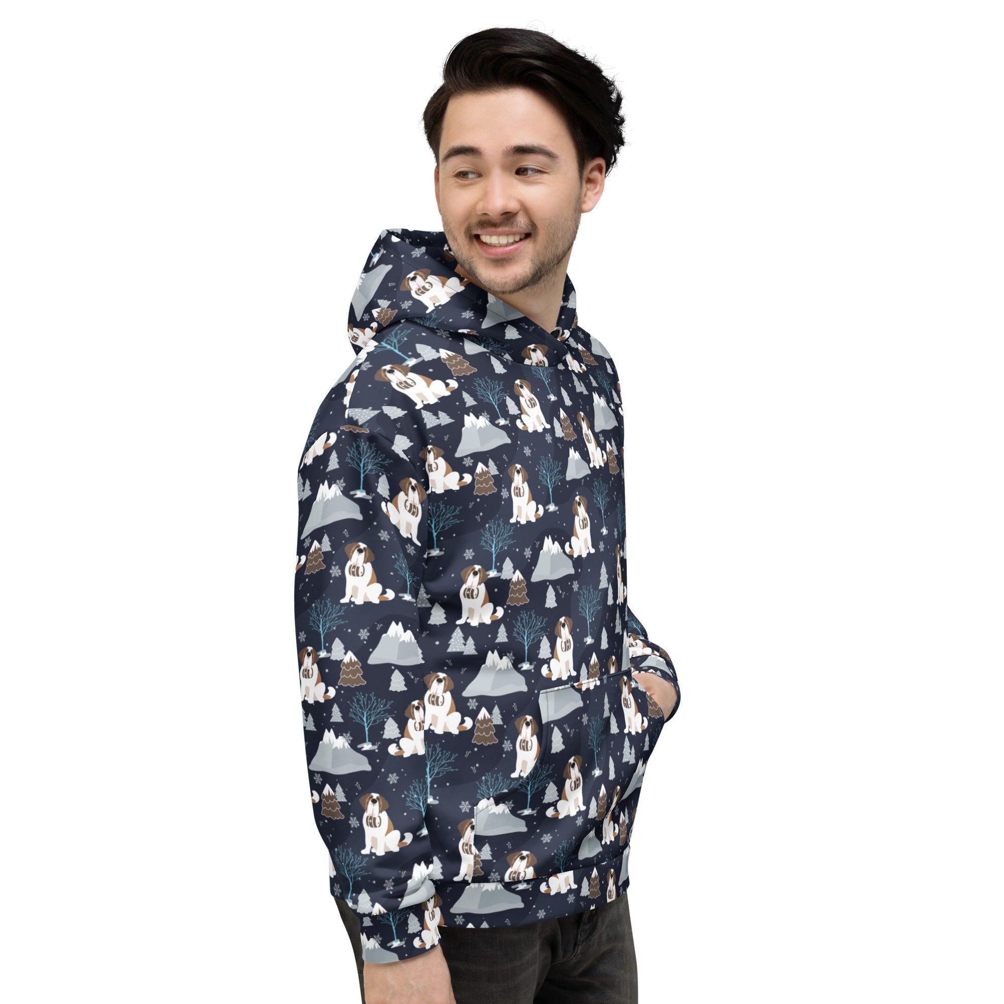Alpine Chill Saint Bernard Hoodie - Lucy + Norman