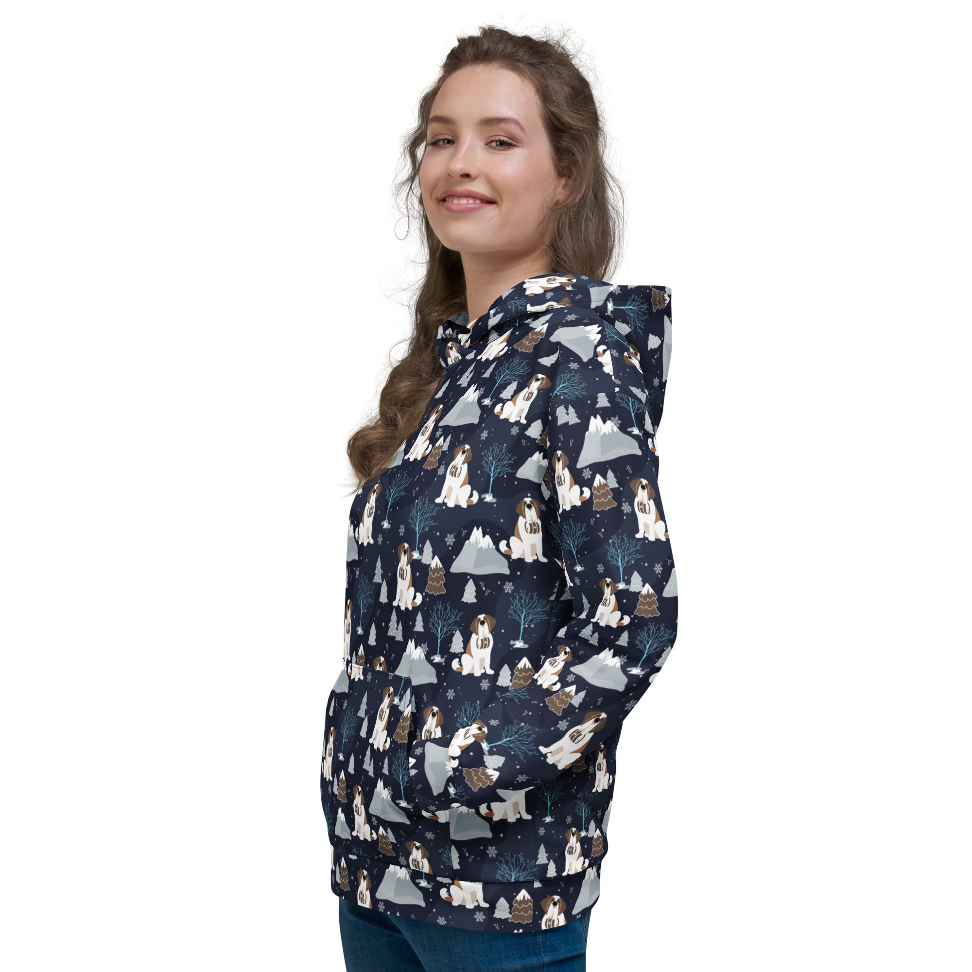 Alpine Chill Saint Bernard Hoodie - Lucy + Norman