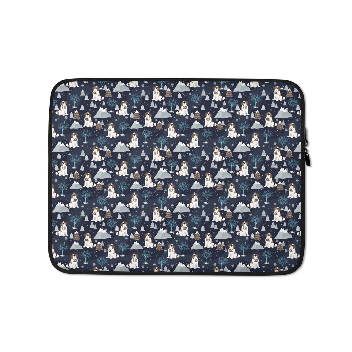 Alpine Chill Saint Bernard Laptop Sleeve - Lucy + Norman