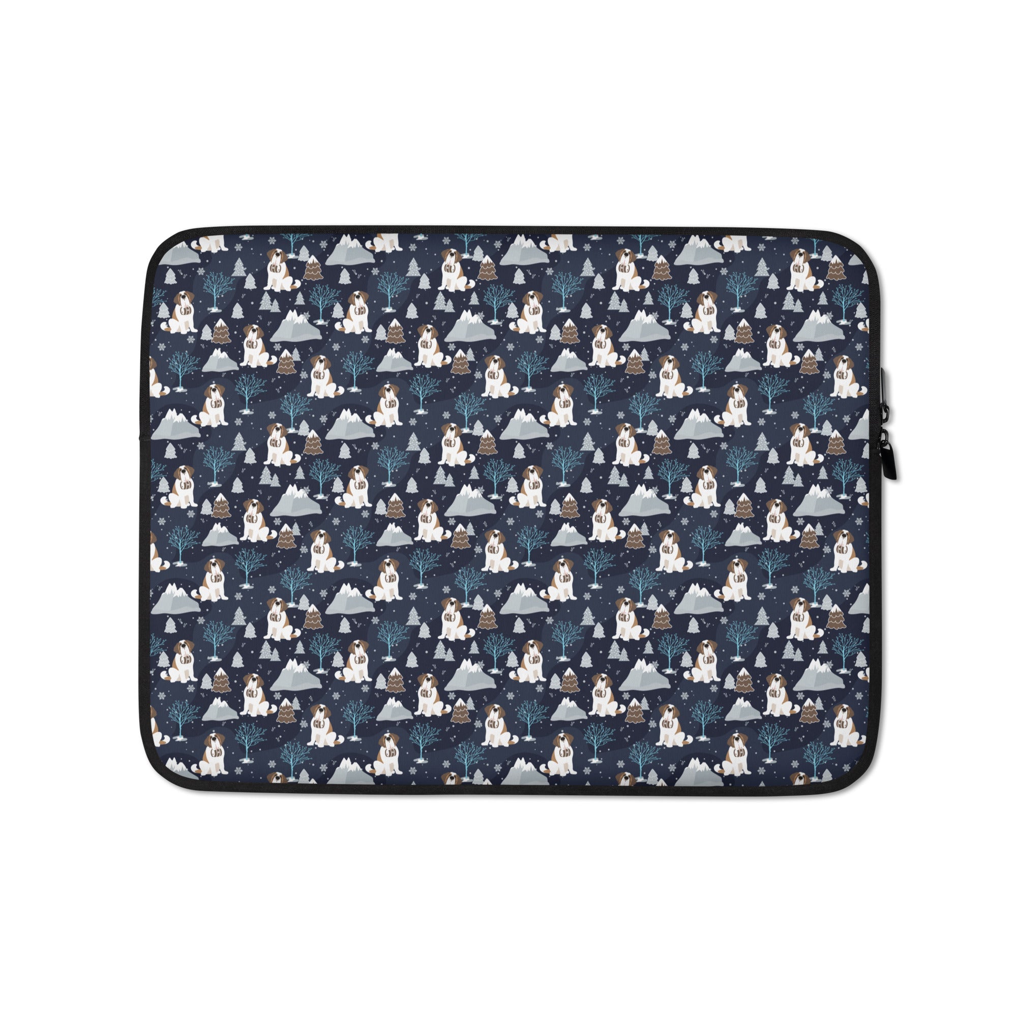 Alpine Chill Saint Bernard Laptop Sleeve - Lucy + Norman