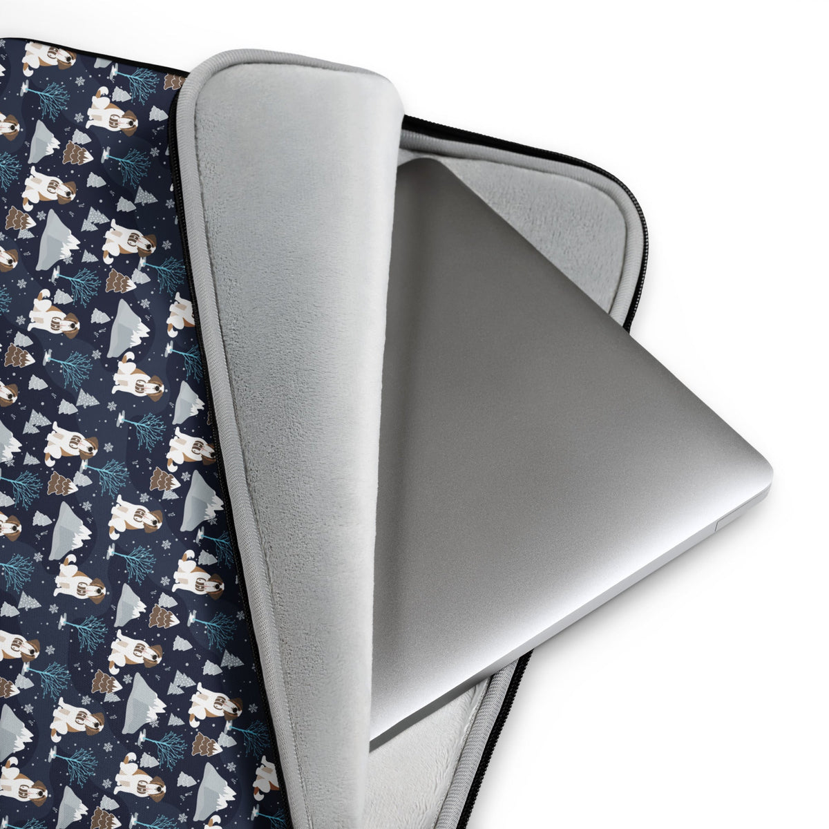 Alpine Chill Saint Bernard Laptop Sleeve - Lucy + Norman