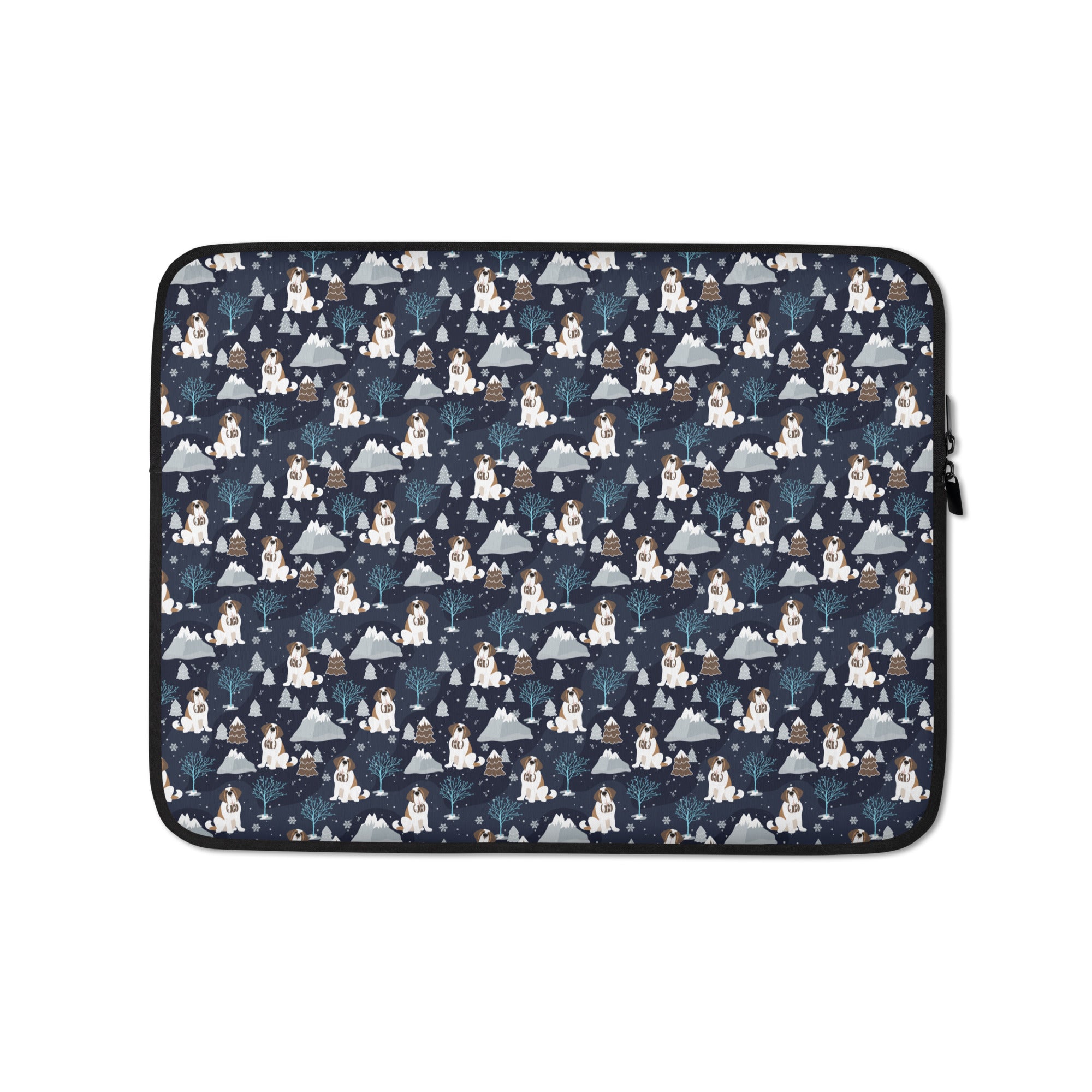 Alpine Chill Saint Bernard Laptop Sleeve