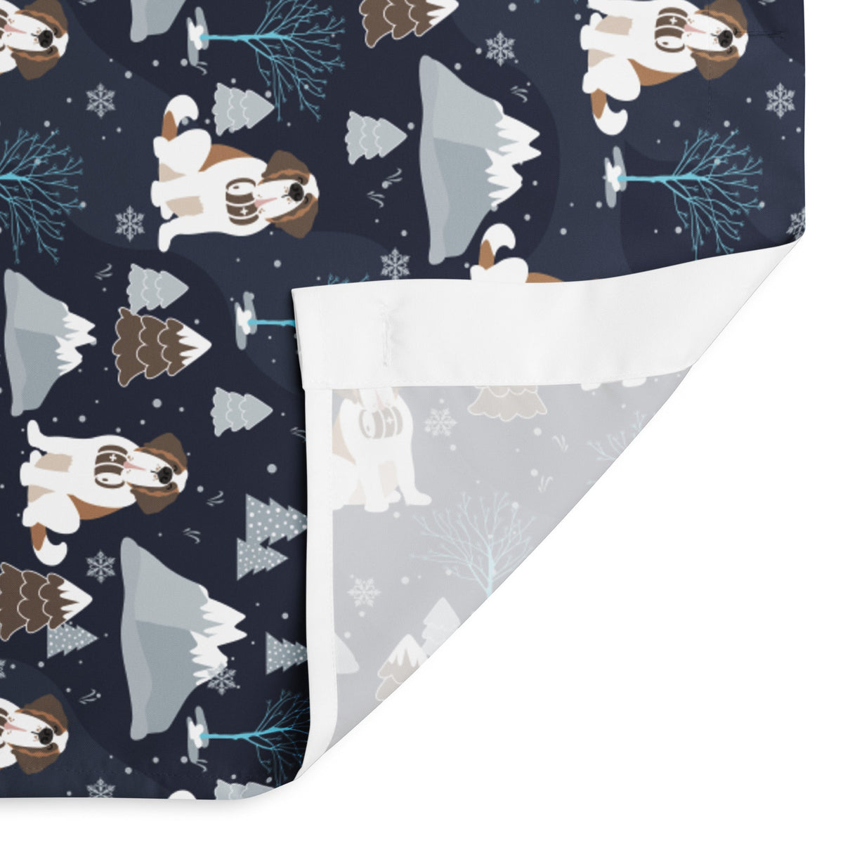 Alpine Chill Saint Bernard Shower Curtain - Lucy + Norman