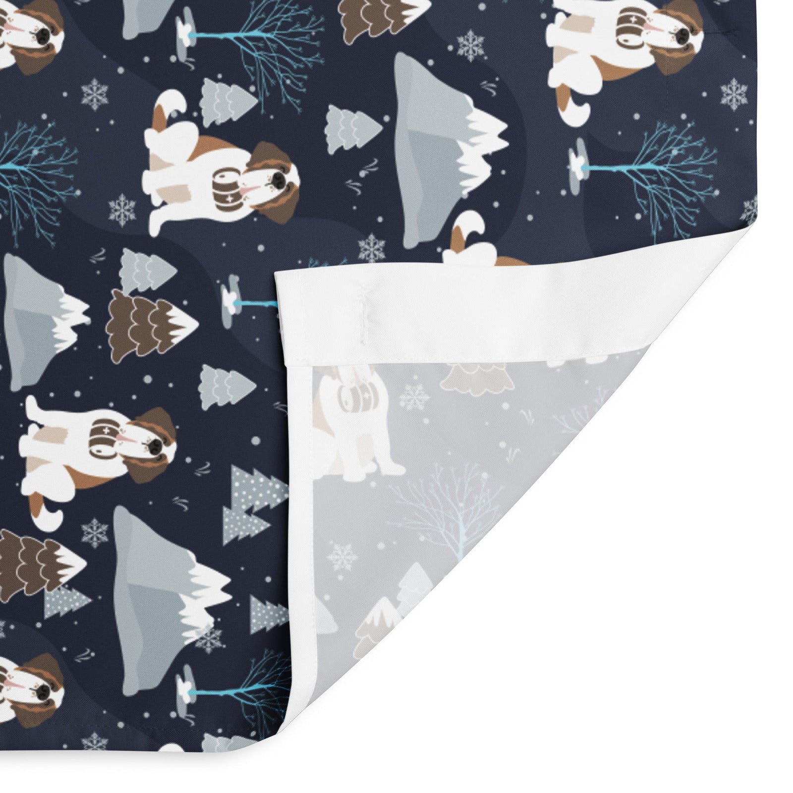 Alpine Chill Saint Bernard Shower Curtain - Lucy + Norman