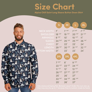 Alpine Chill St Bernard Long Sleeve Button Down Shirt - Lucy + Norman