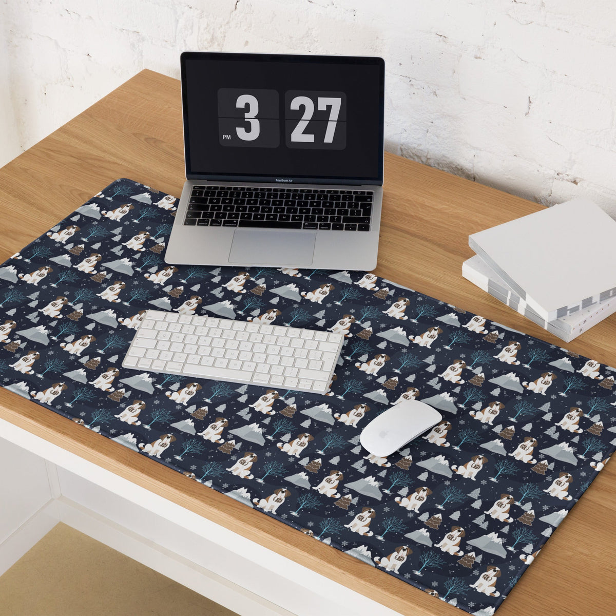 Alpine Chill St Bernard XL Desk Mat - Lucy + Norman