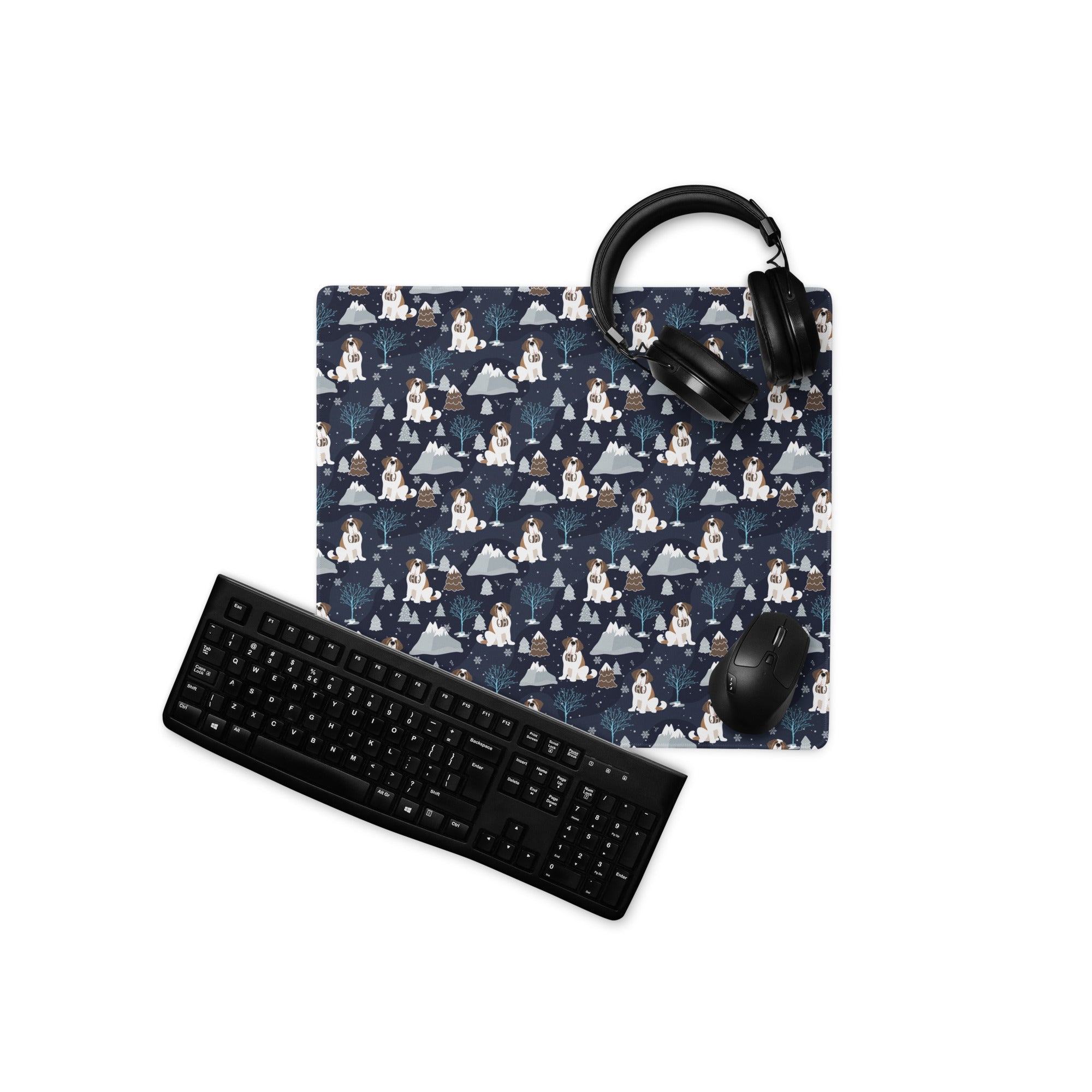 Alpine Chill St Bernard XL Desk Mat - Lucy + Norman
