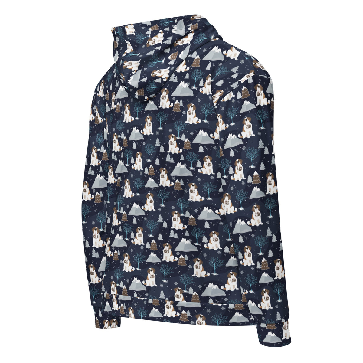 Alpine Chill St Bernard Zip Hoodie - Lucy + Norman