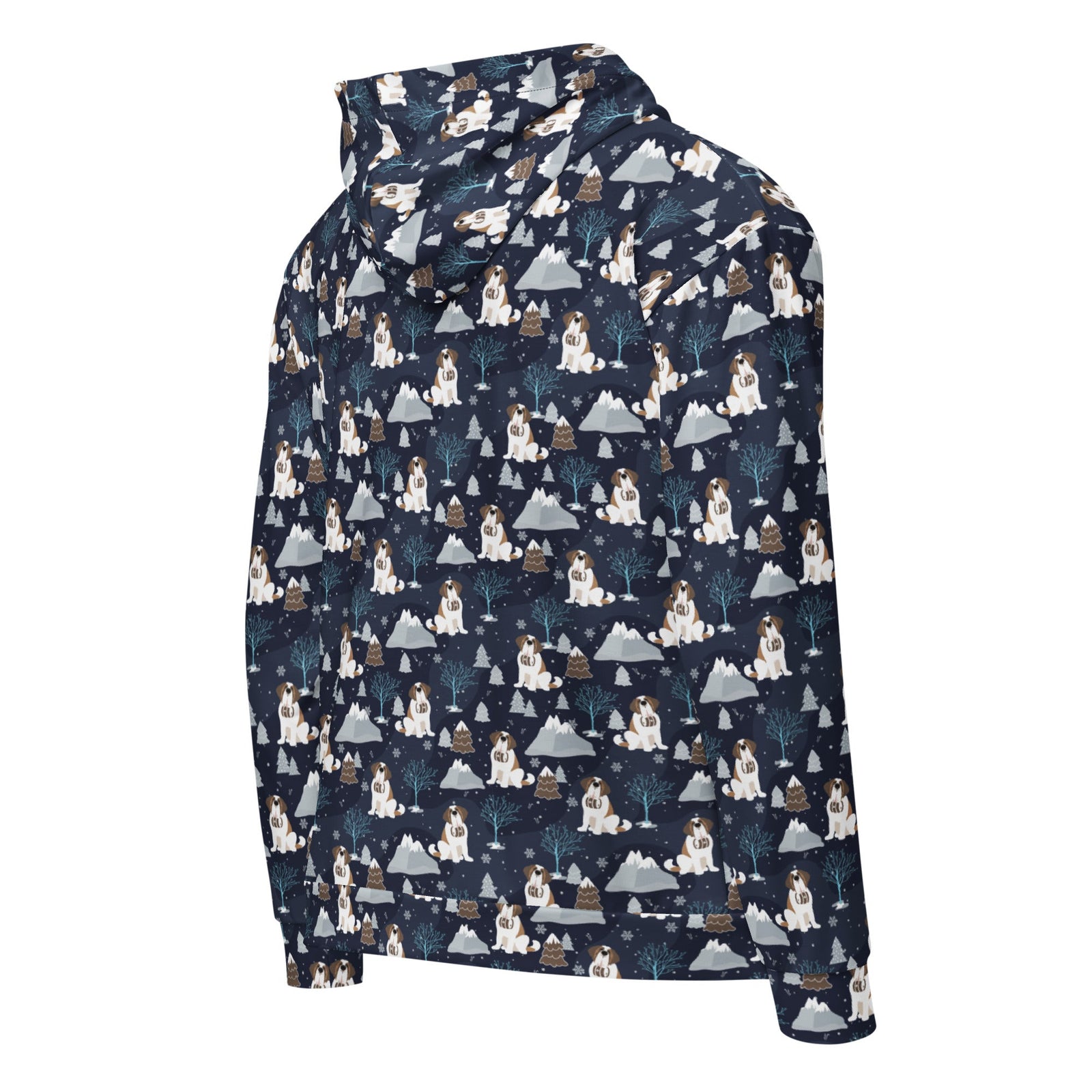 Alpine Chill St Bernard Zip Hoodie - Lucy + Norman