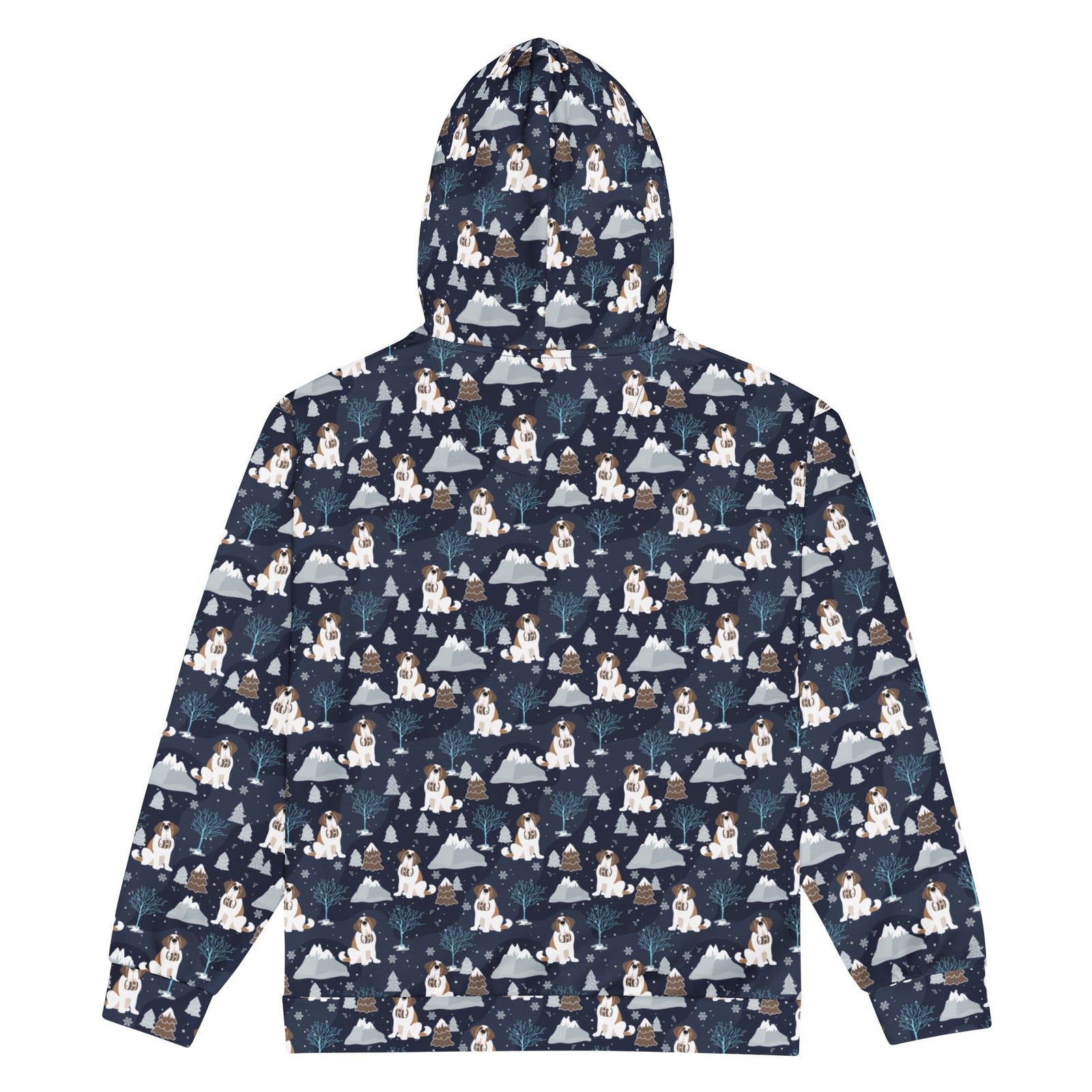 Alpine Chill St Bernard Zip Hoodie - Lucy + Norman