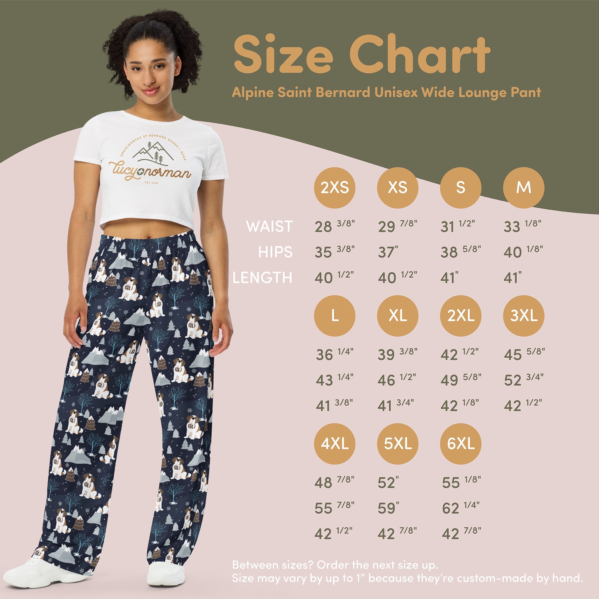 Alpine Chill Unisex Wide Lounge Pants - Lucy + Norman