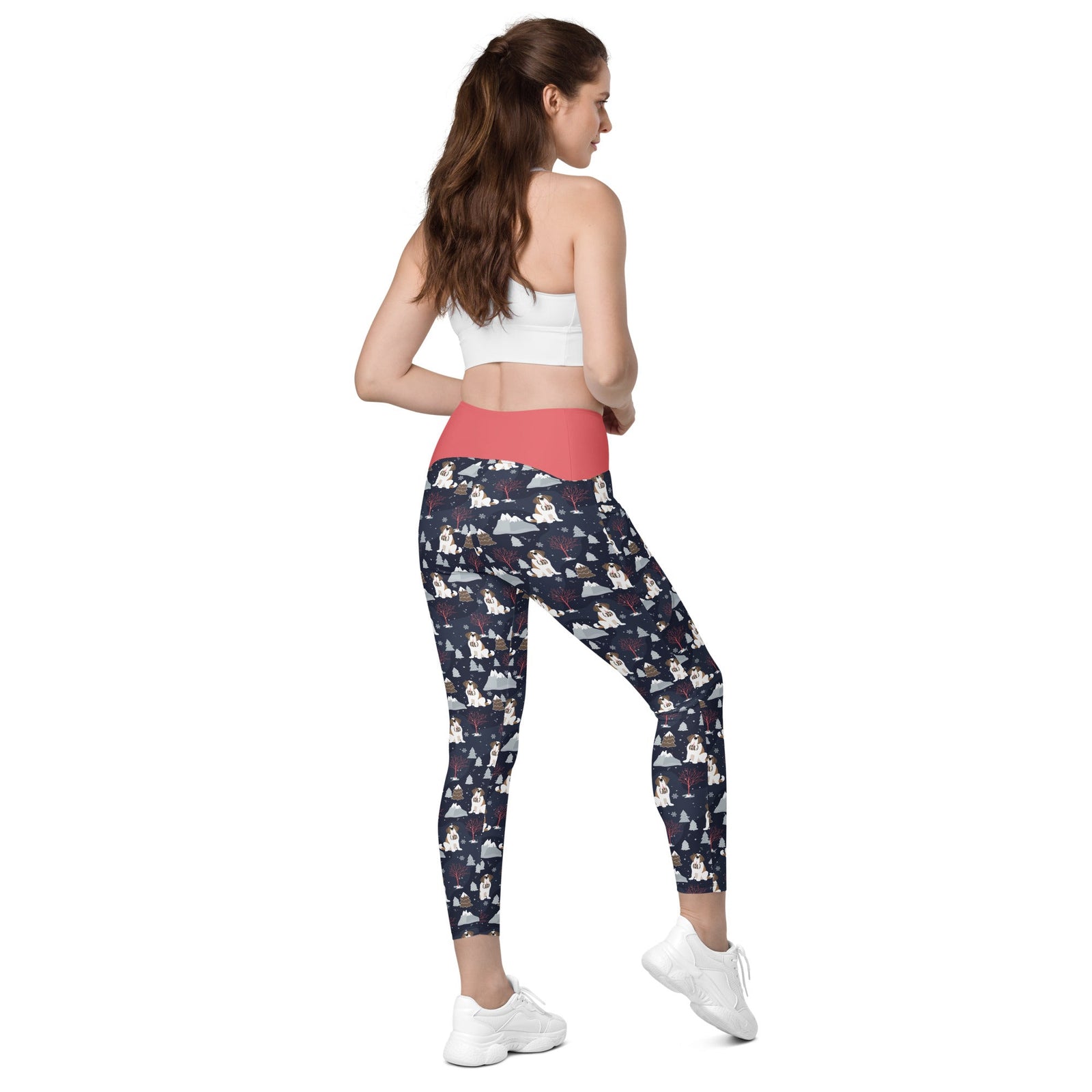 Alpine Night Crossover Leggings with Pockets - Lucy + Norman