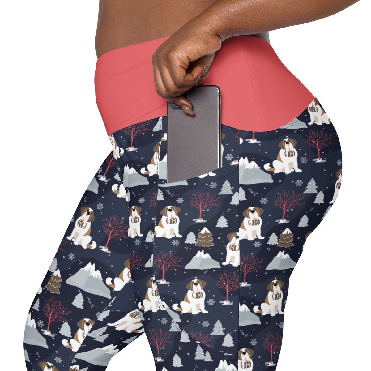 Alpine Night Crossover Leggings with Pockets - Lucy + Norman