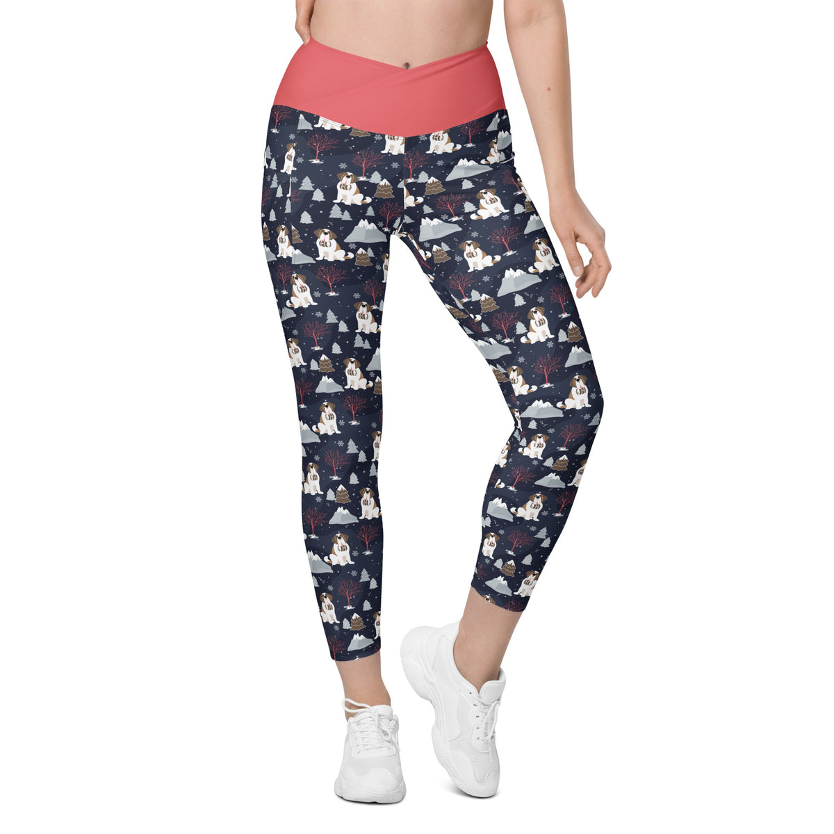 Alpine Night Crossover Leggings with Pockets - Lucy + Norman