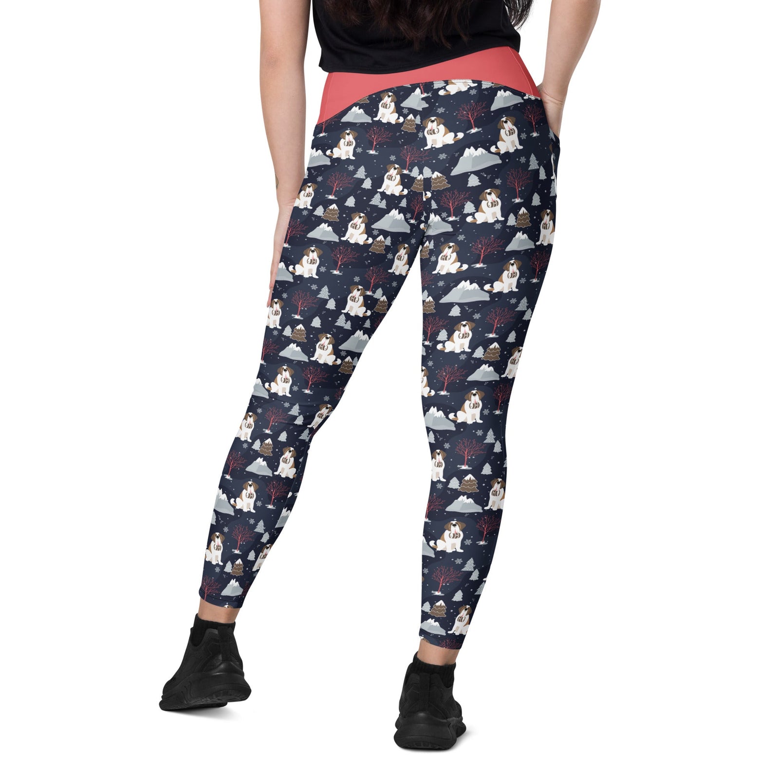 Alpine Night Crossover Leggings with Pockets - Lucy + Norman