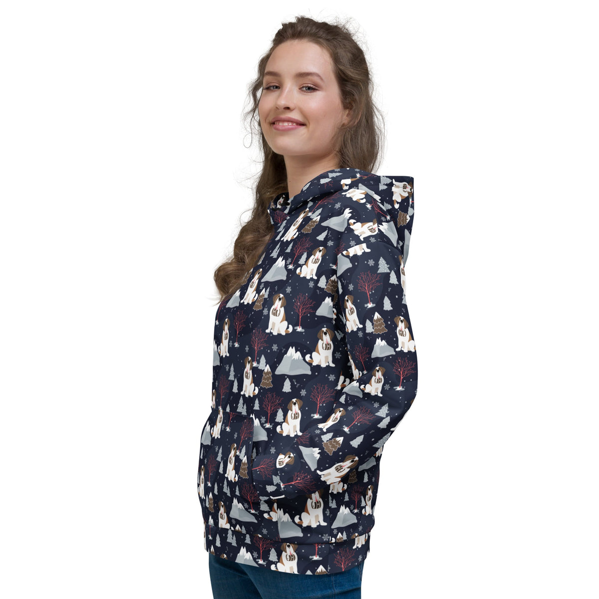 Alpine Night Saint Bernard Hoodie - Lucy + Norman