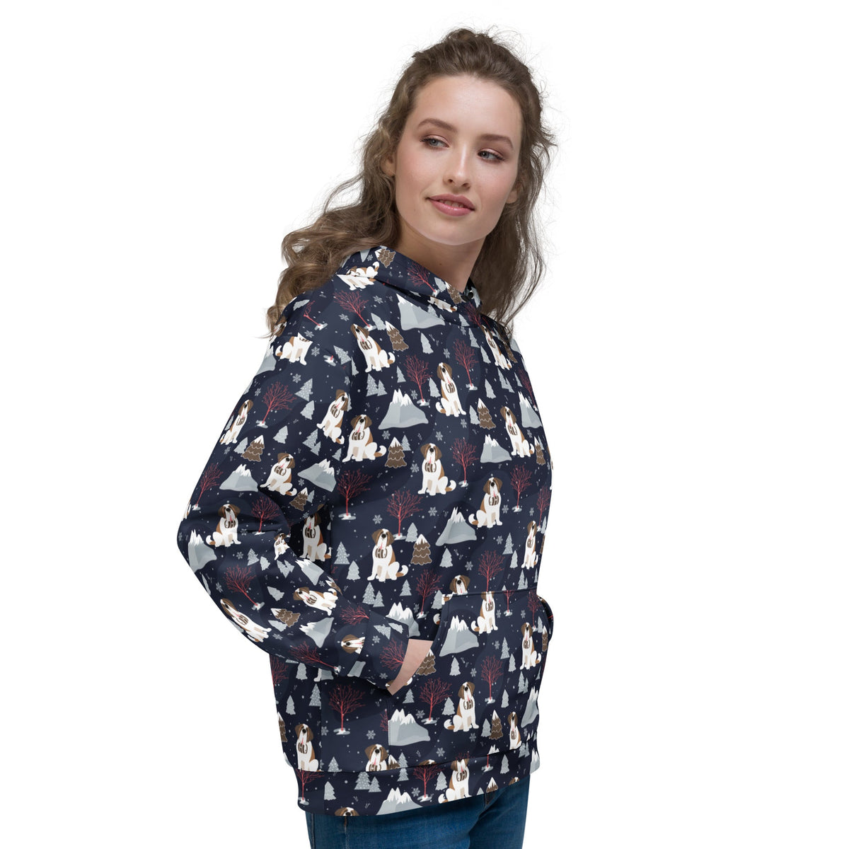 Alpine Night Saint Bernard Hoodie - Lucy + Norman
