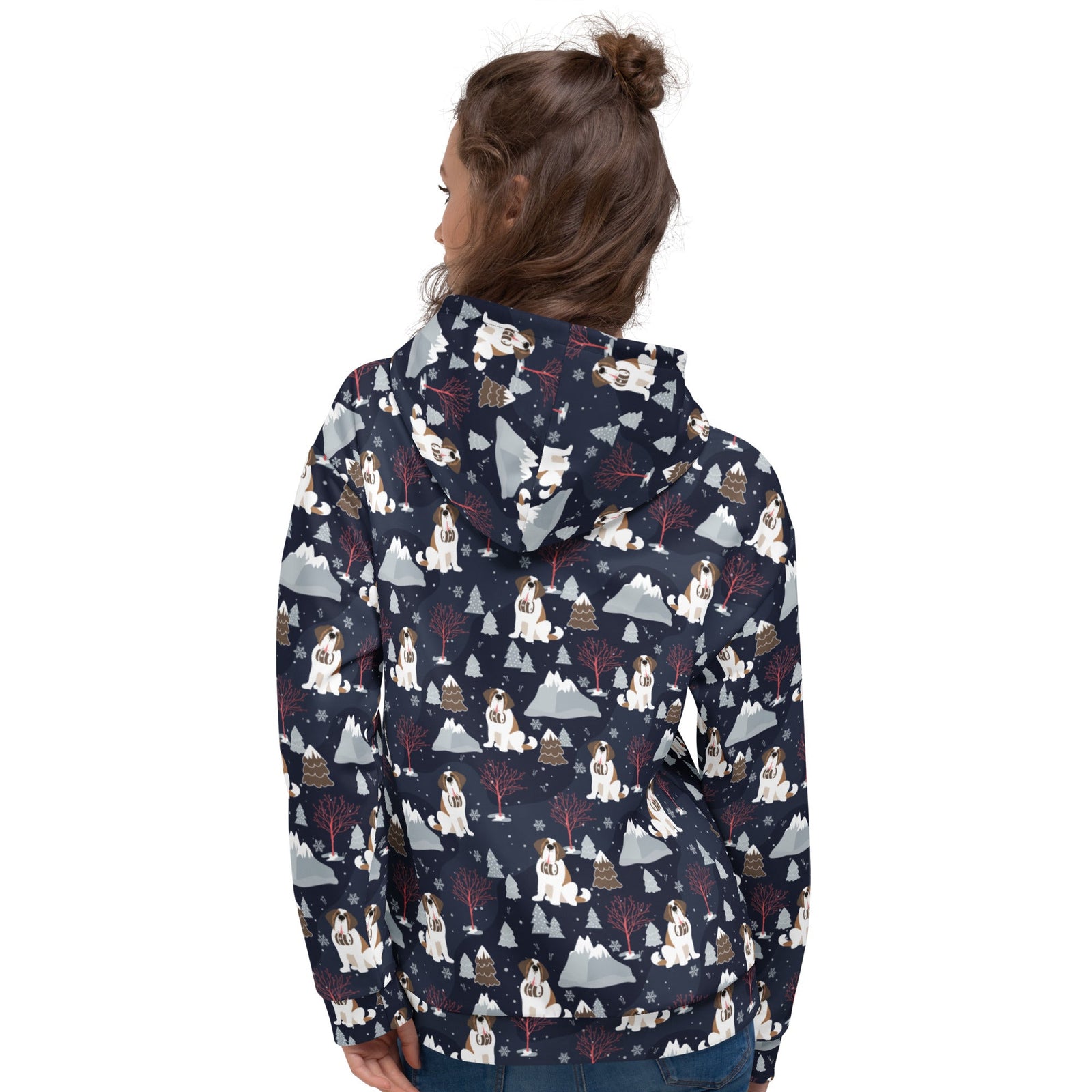 Alpine Night Saint Bernard Hoodie - Lucy + Norman