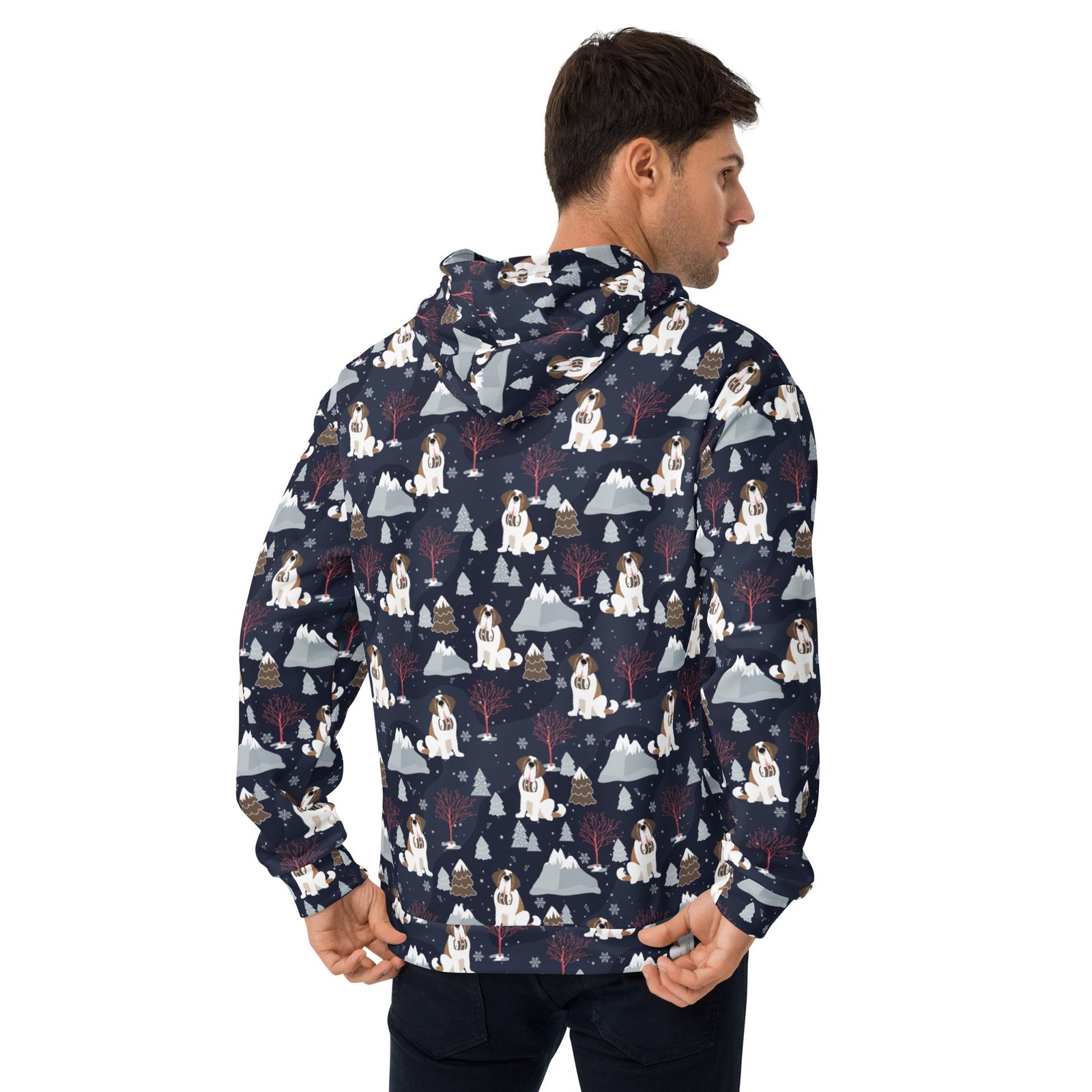 Alpine Night Saint Bernard Hoodie - Lucy + Norman