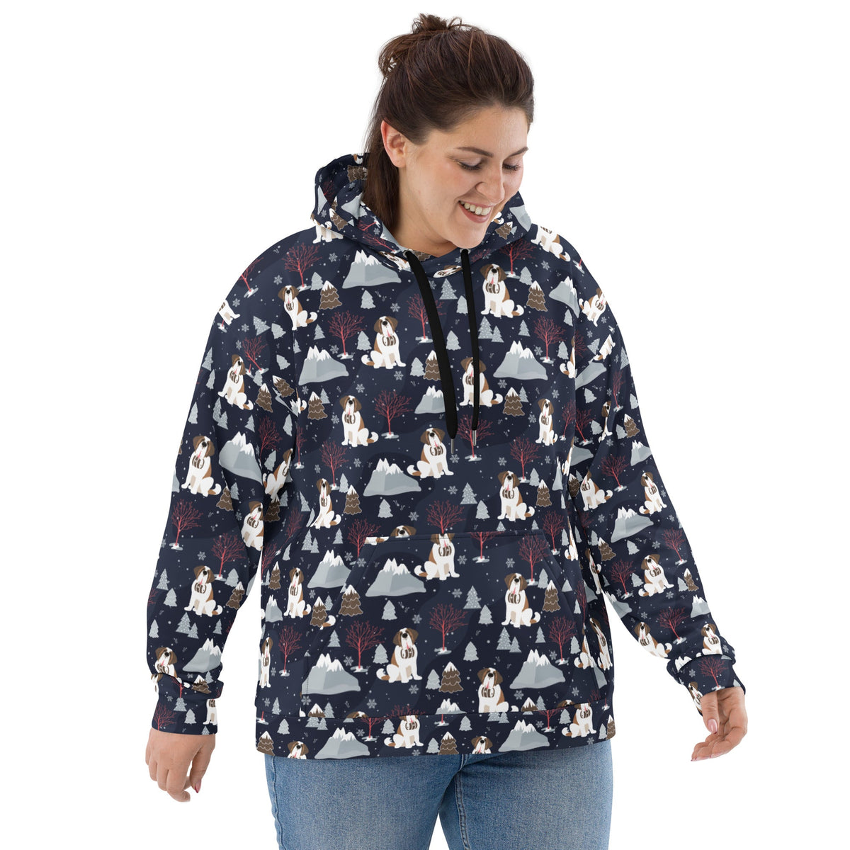 Alpine Night Saint Bernard Hoodie - Lucy + Norman