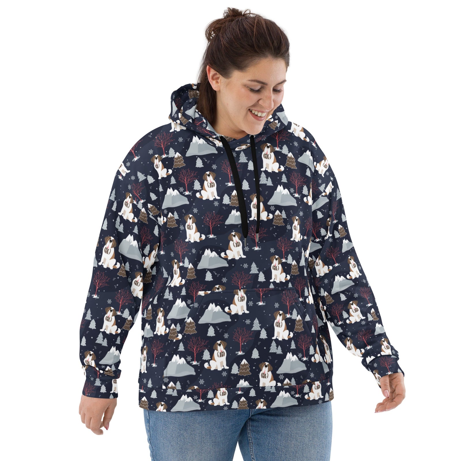 Alpine Night Saint Bernard Hoodie - Lucy + Norman