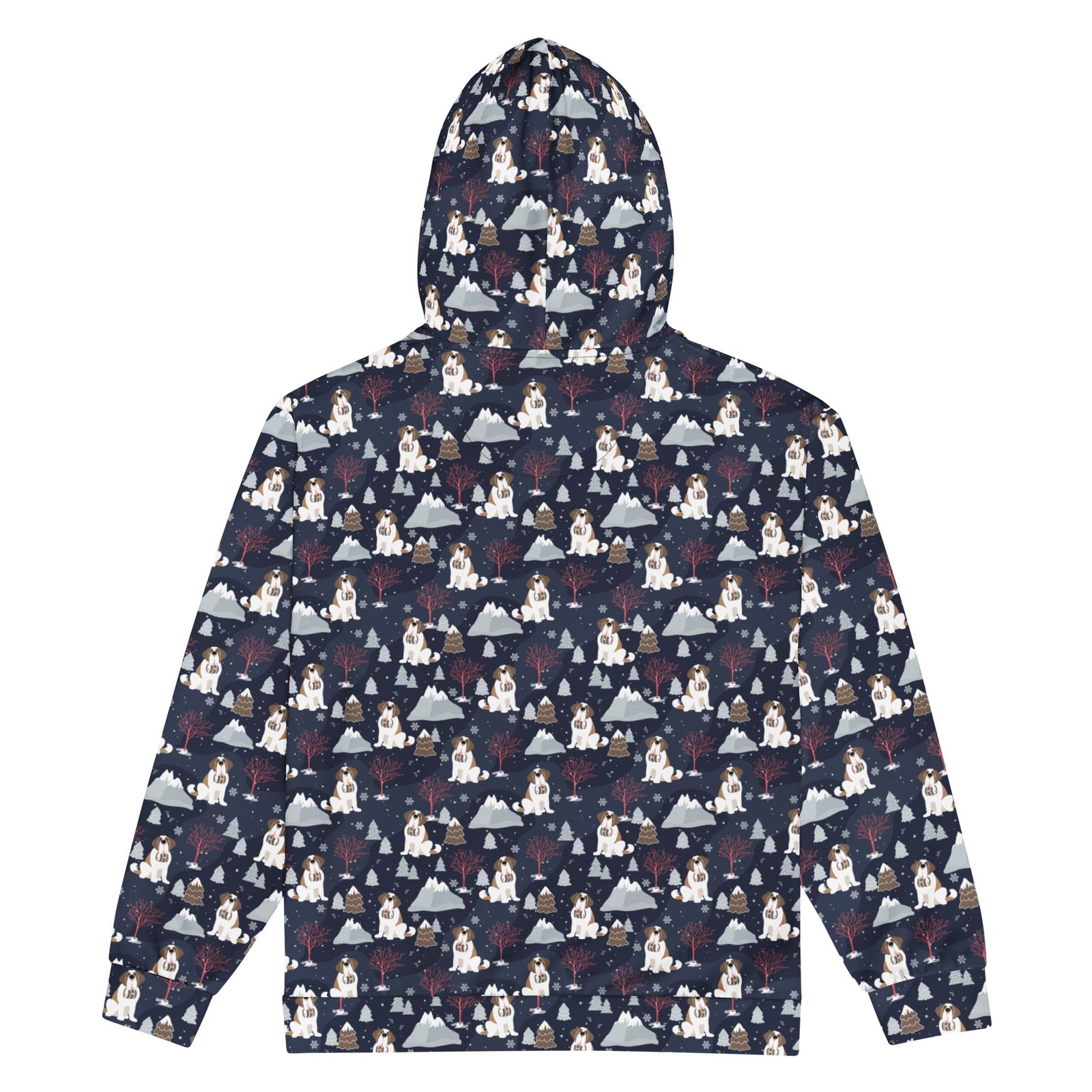 Alpine Night Saint Bernard Zip Hoodie - Lucy + Norman