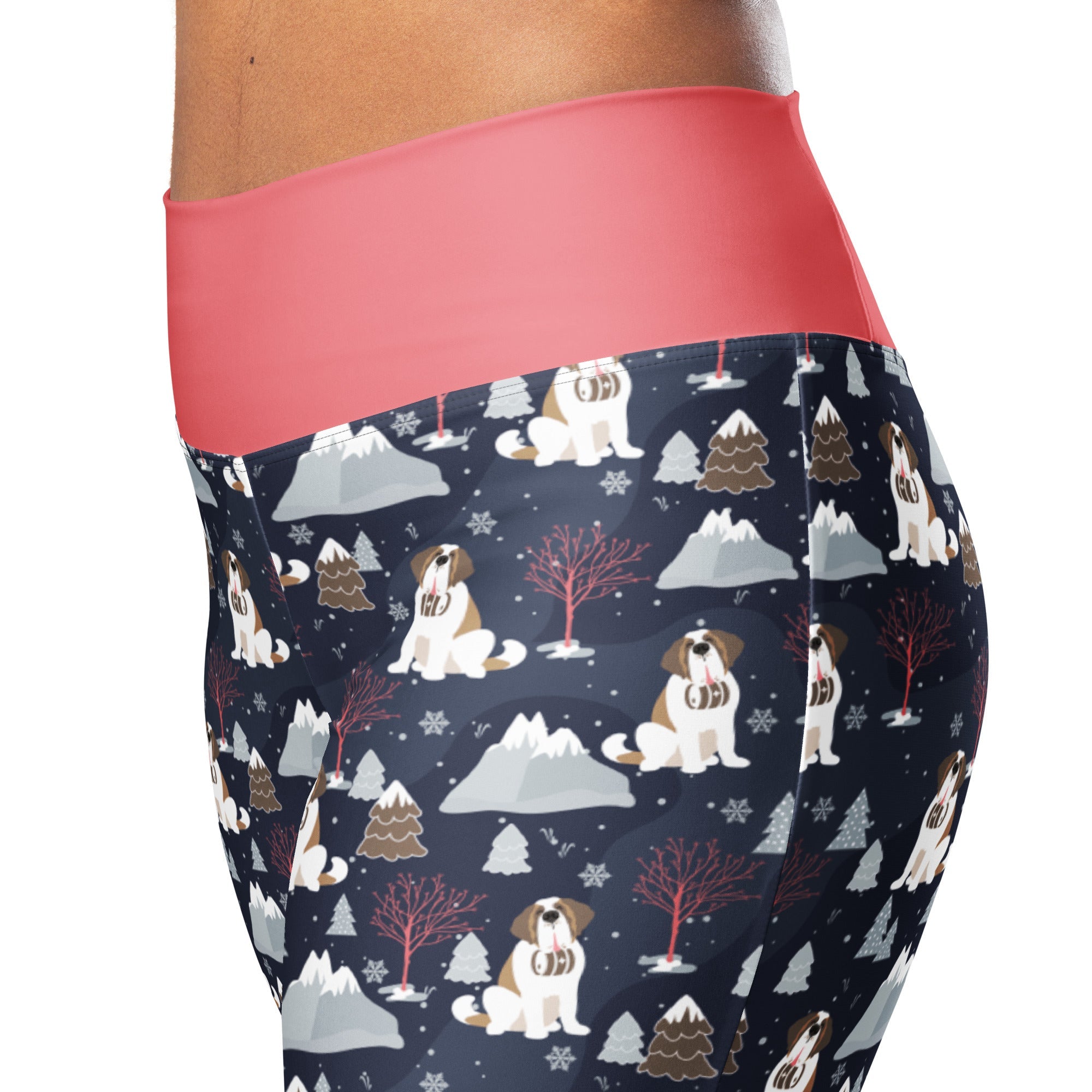 Alpine Night St Bernard Flare Leggings - Lucy + Norman