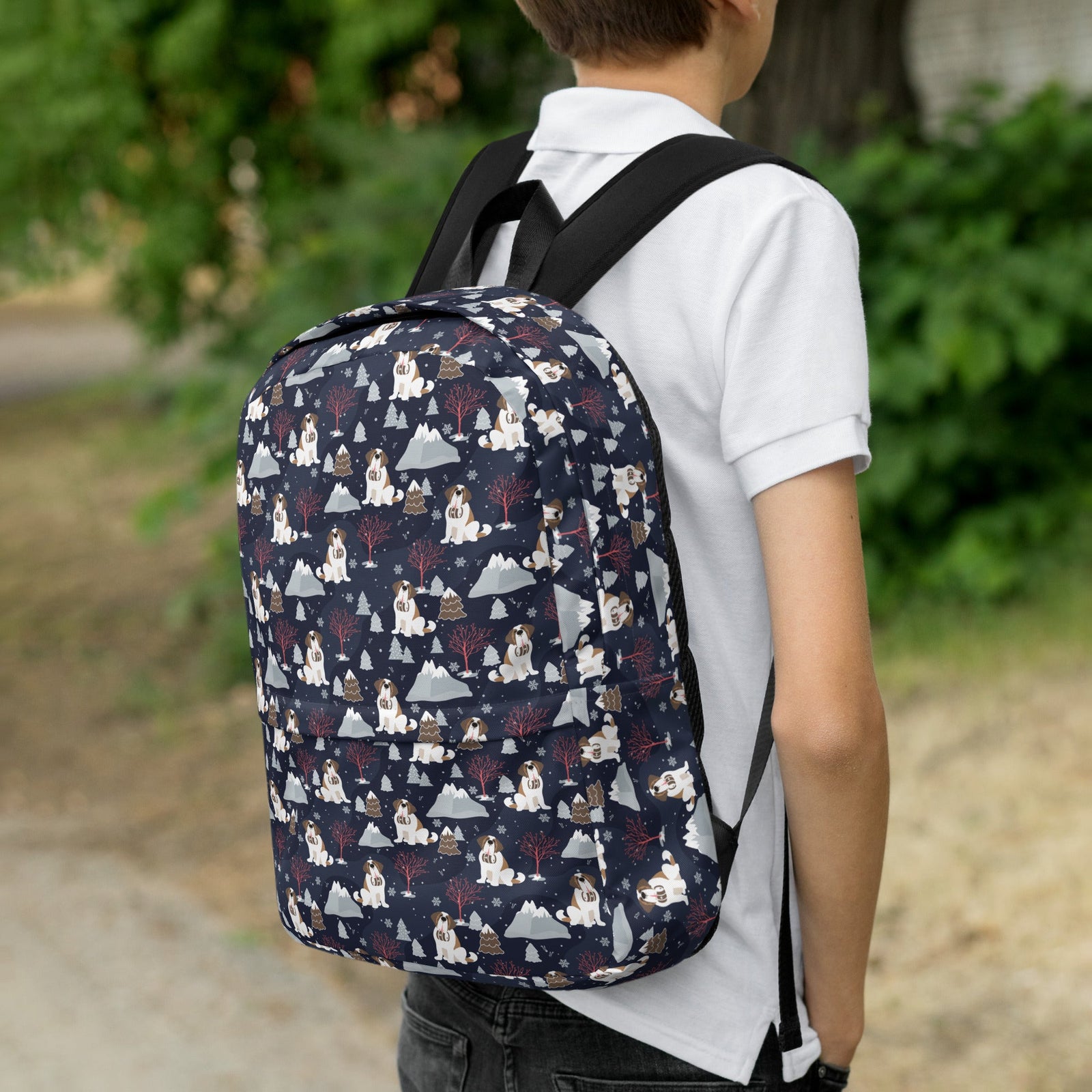 Alpine Nights Saint Bernard Backpack - Lucy + Norman