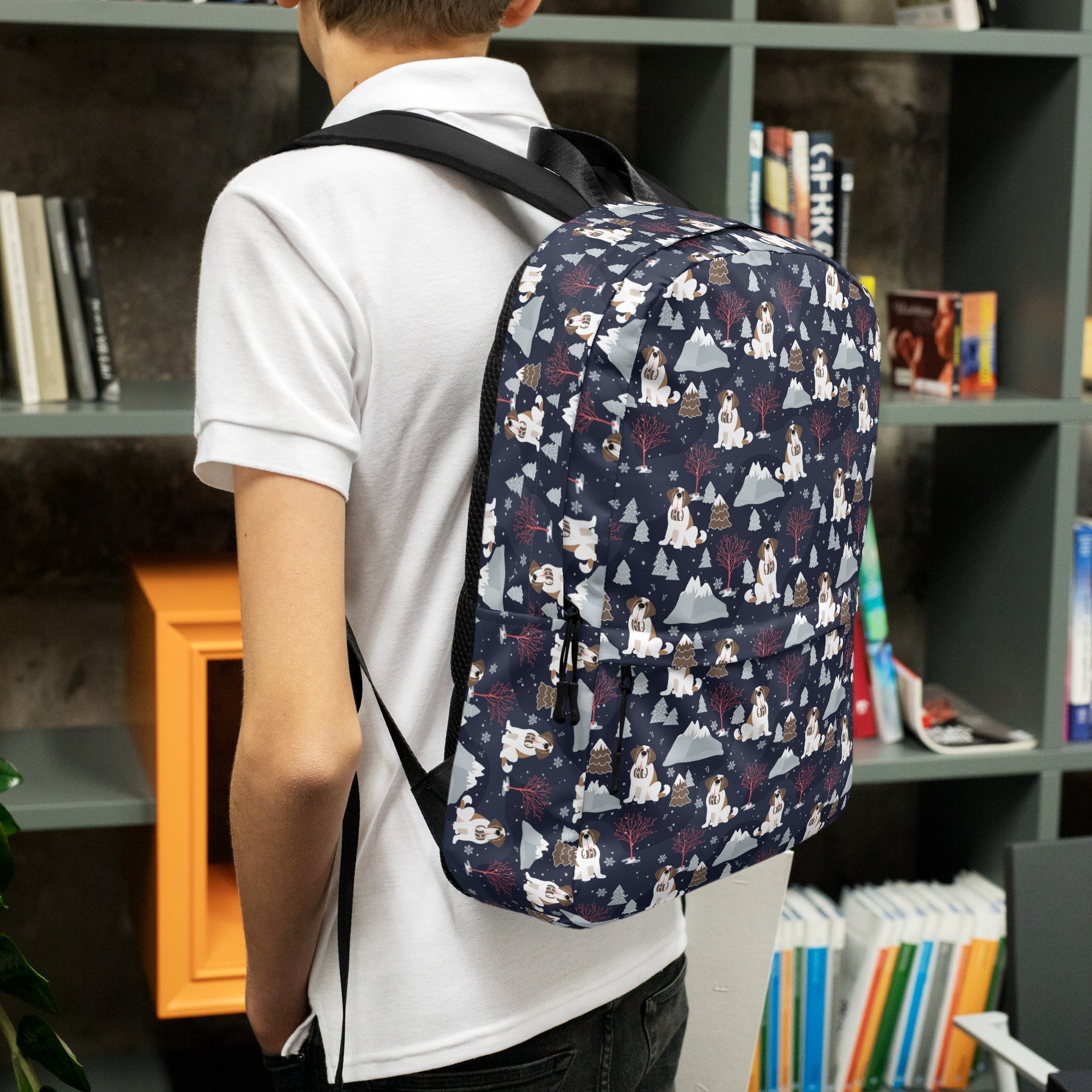 Alpine Nights Saint Bernard Backpack - Lucy + Norman