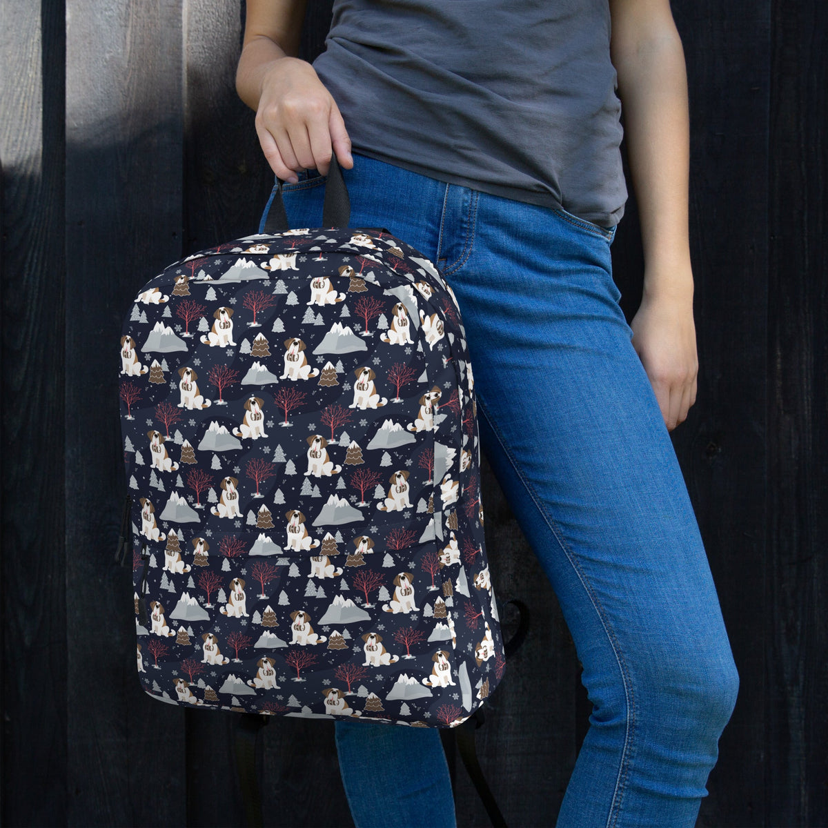 Alpine Nights Saint Bernard Backpack - Lucy + Norman