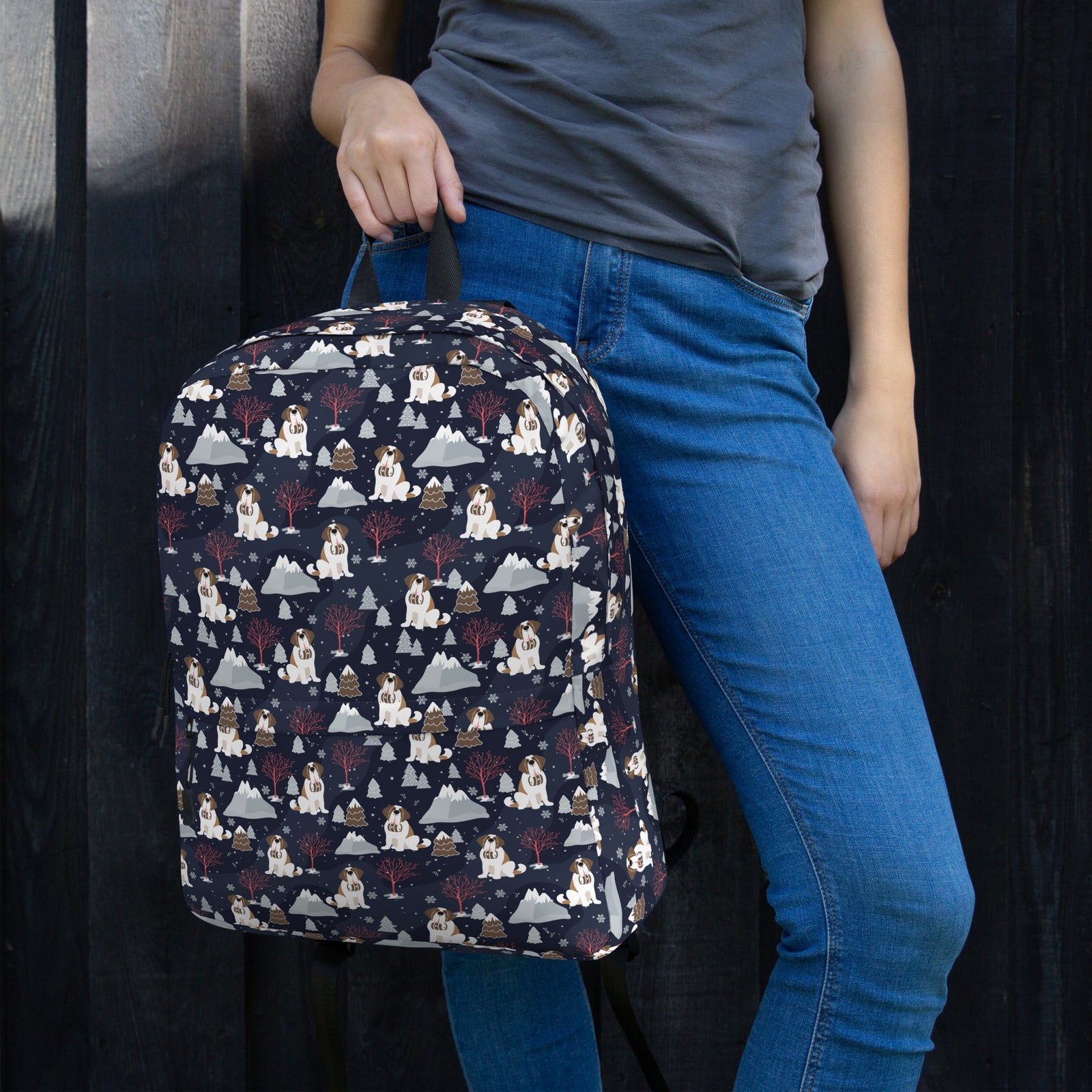Alpine Nights Saint Bernard Backpack - Lucy + Norman